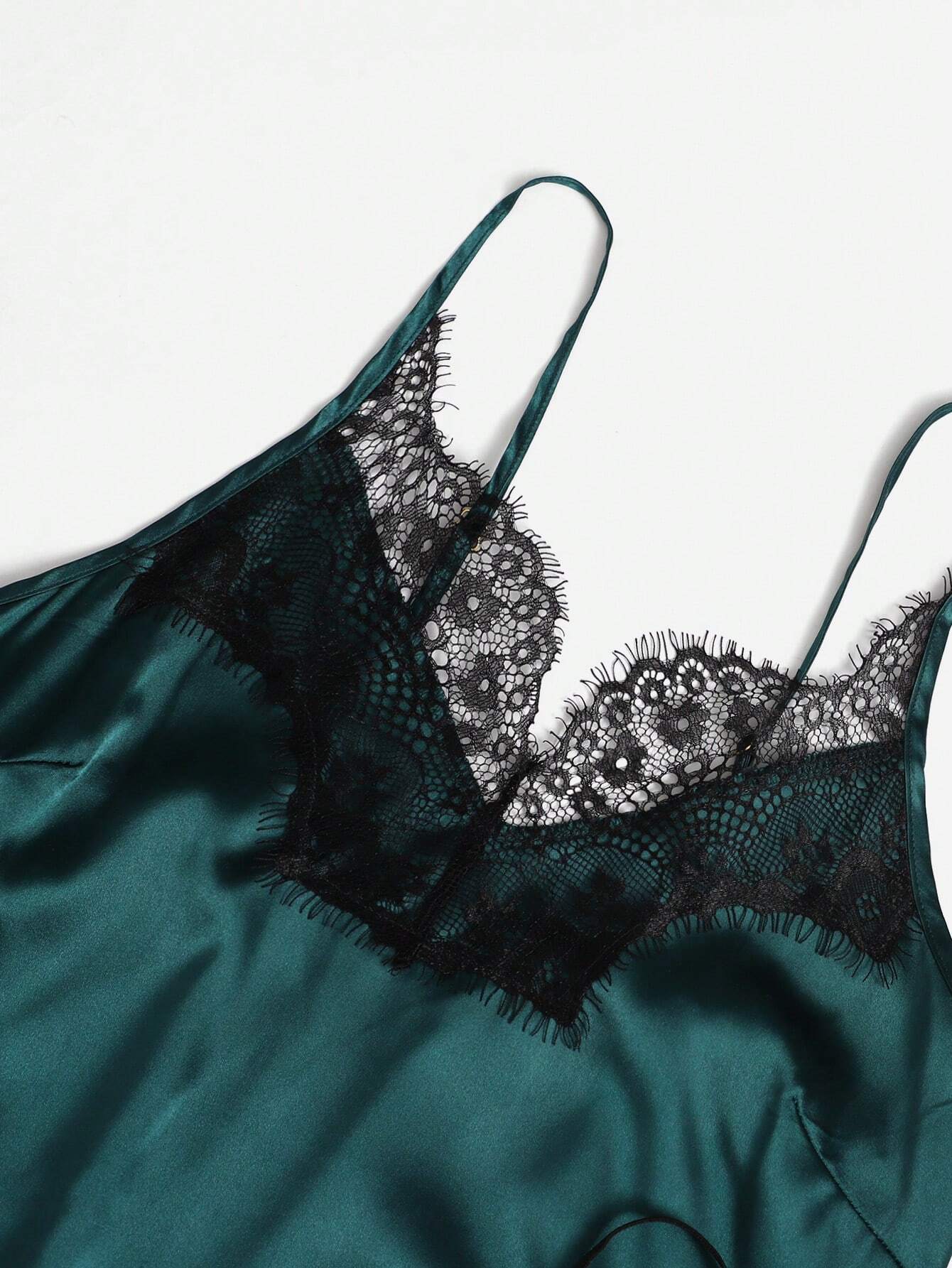 5pcs/Set Lace Splice Pajama Set