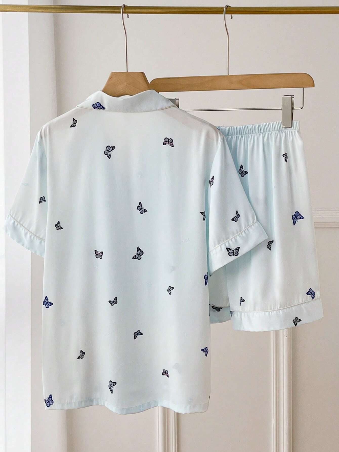 Women's Short Sleeve Ice Silk Premium Homewear Set