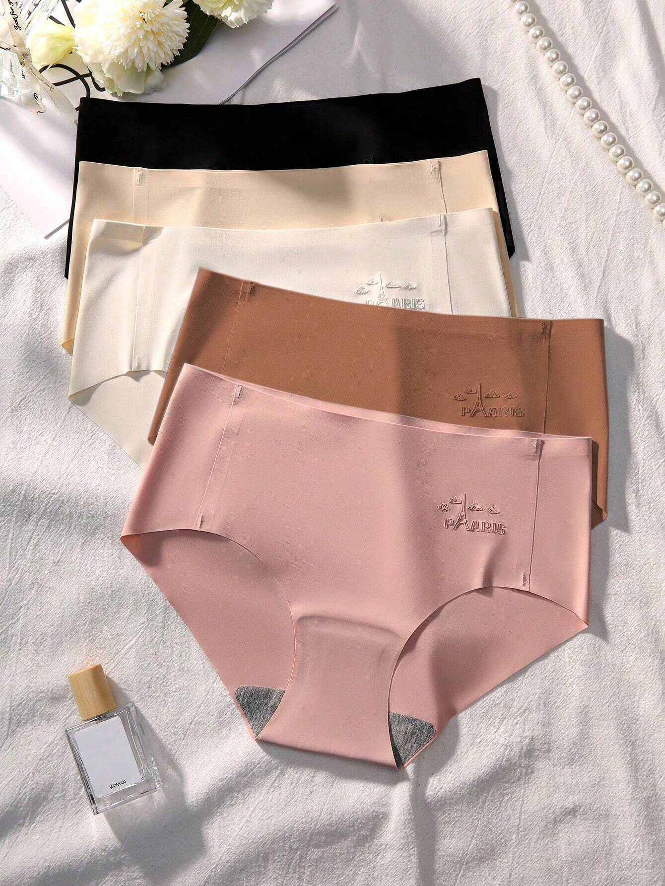 Basics 5pack Letter Graphic Panty