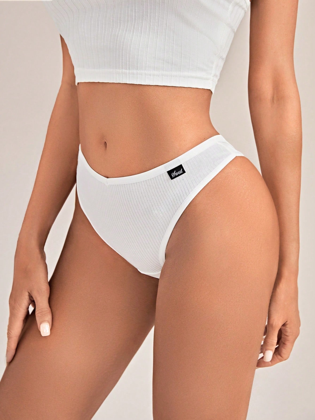 7pack Solid Rib Panty