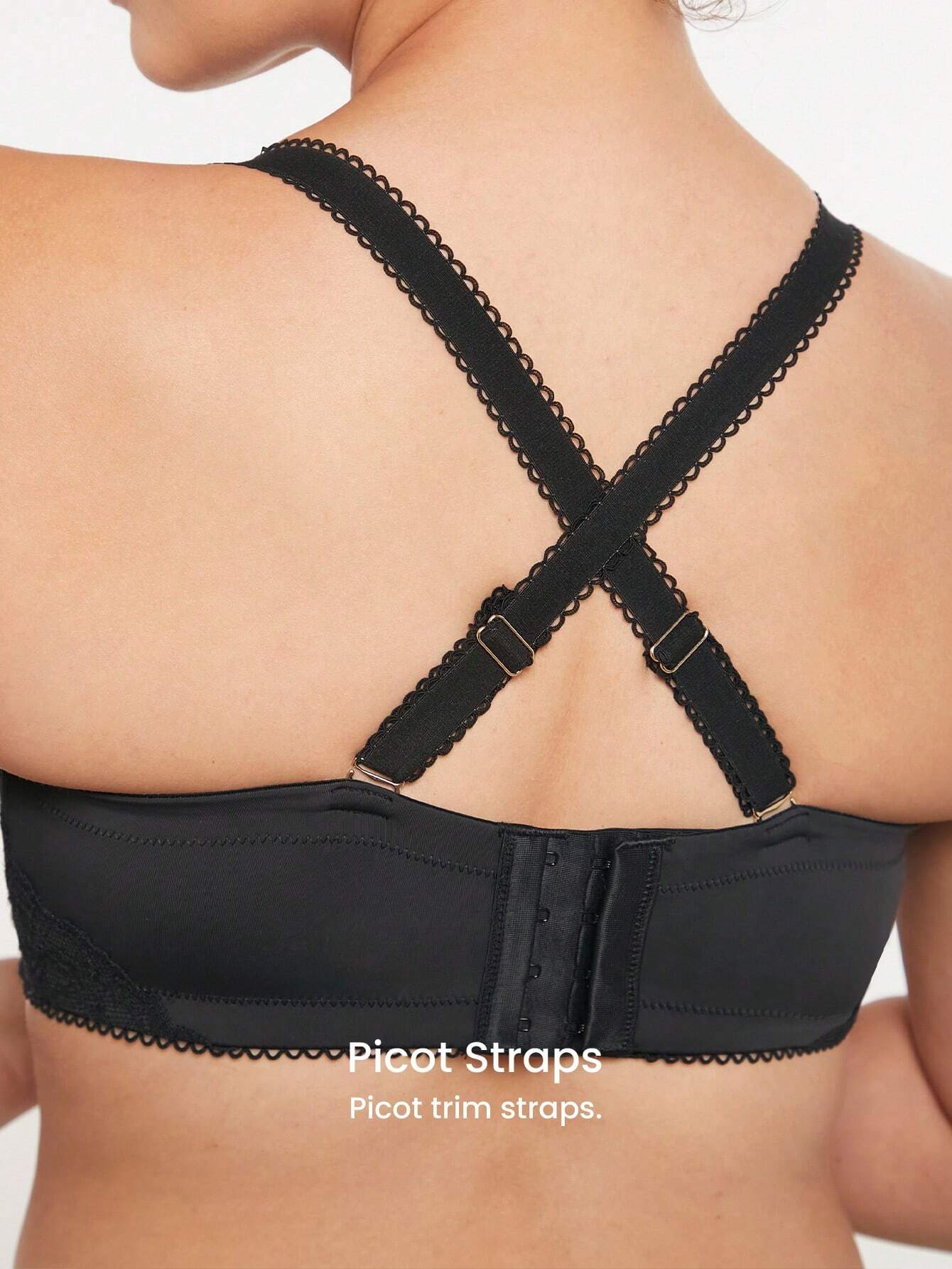 LUVLETTE Lingerie Strapless Push-Up Lace Bra