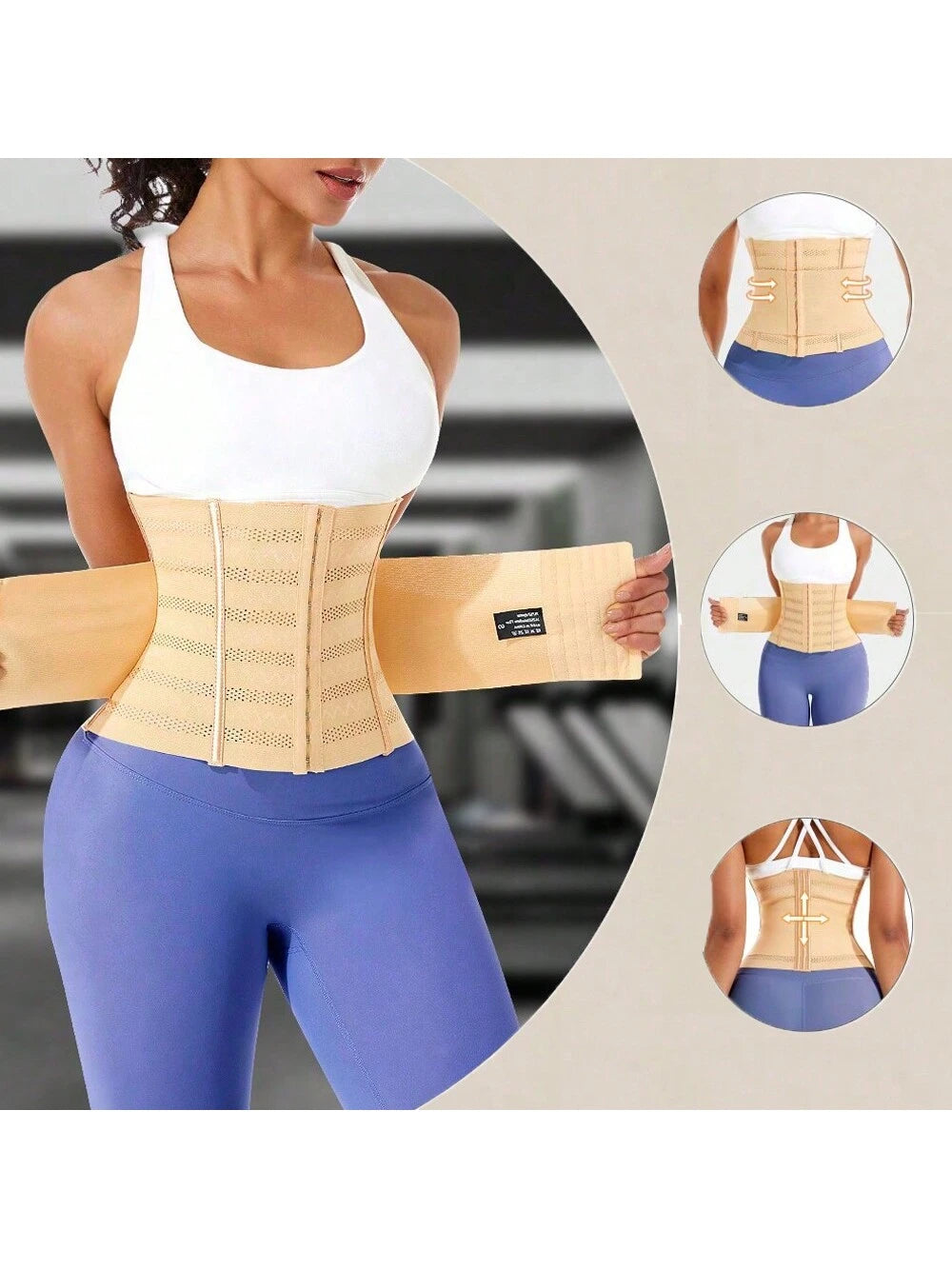 1pc Wrap Waist Trainer Double Belt Body Shaper Corset Shapewear Slimming Sheath