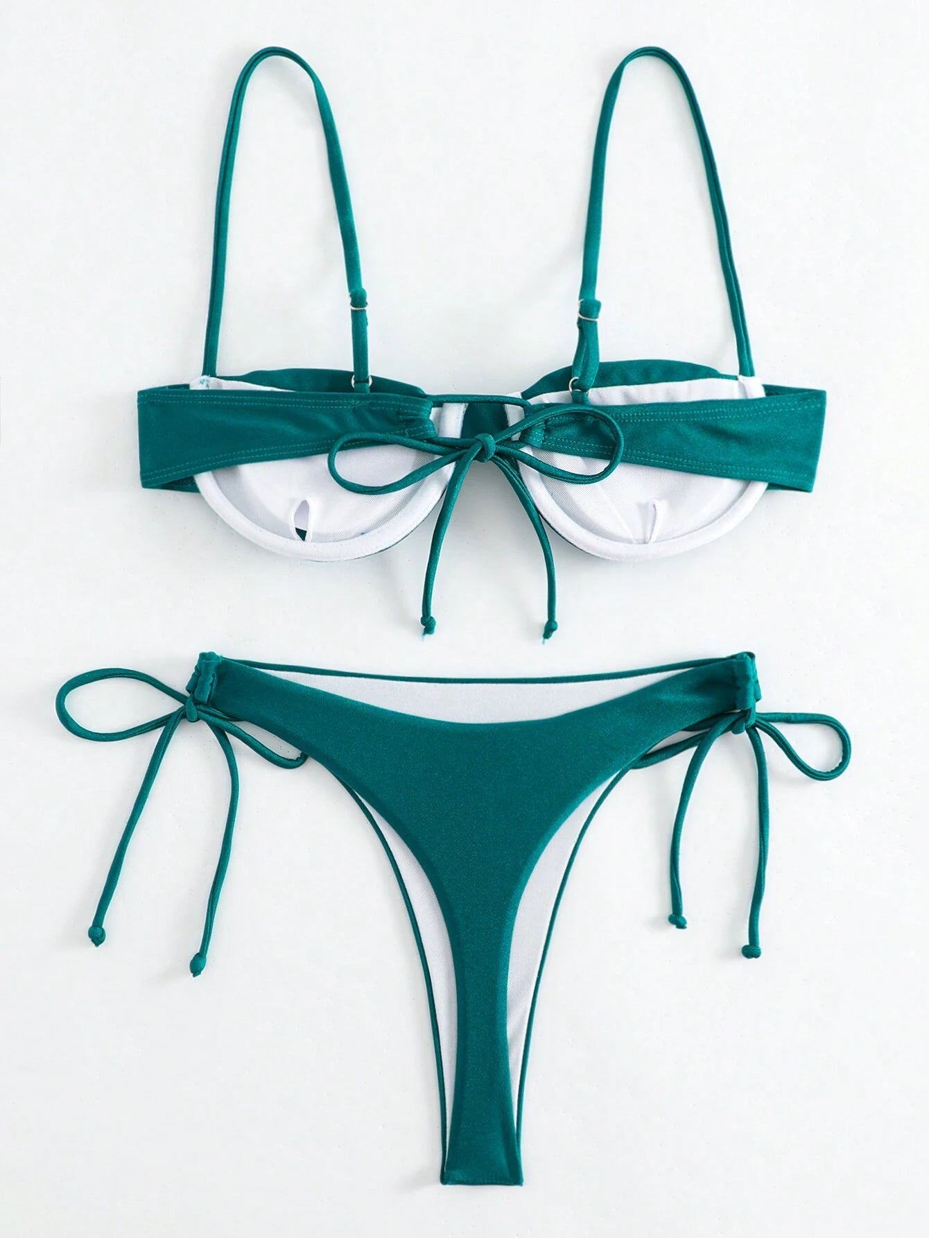 Fashionable And Sexy Ombre Side String Bikini Set