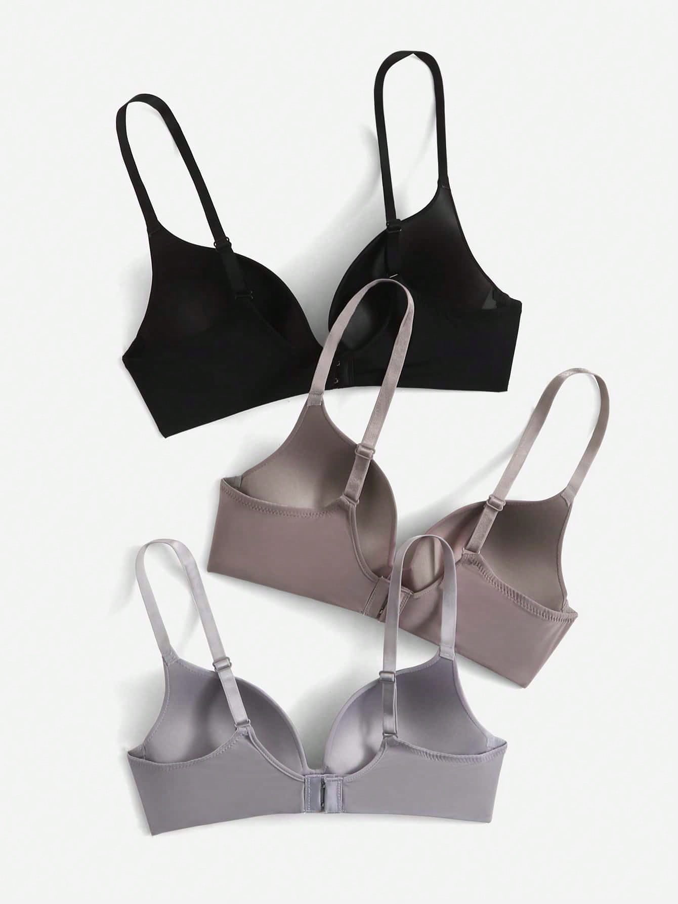 2pack Solid Wireless Bra