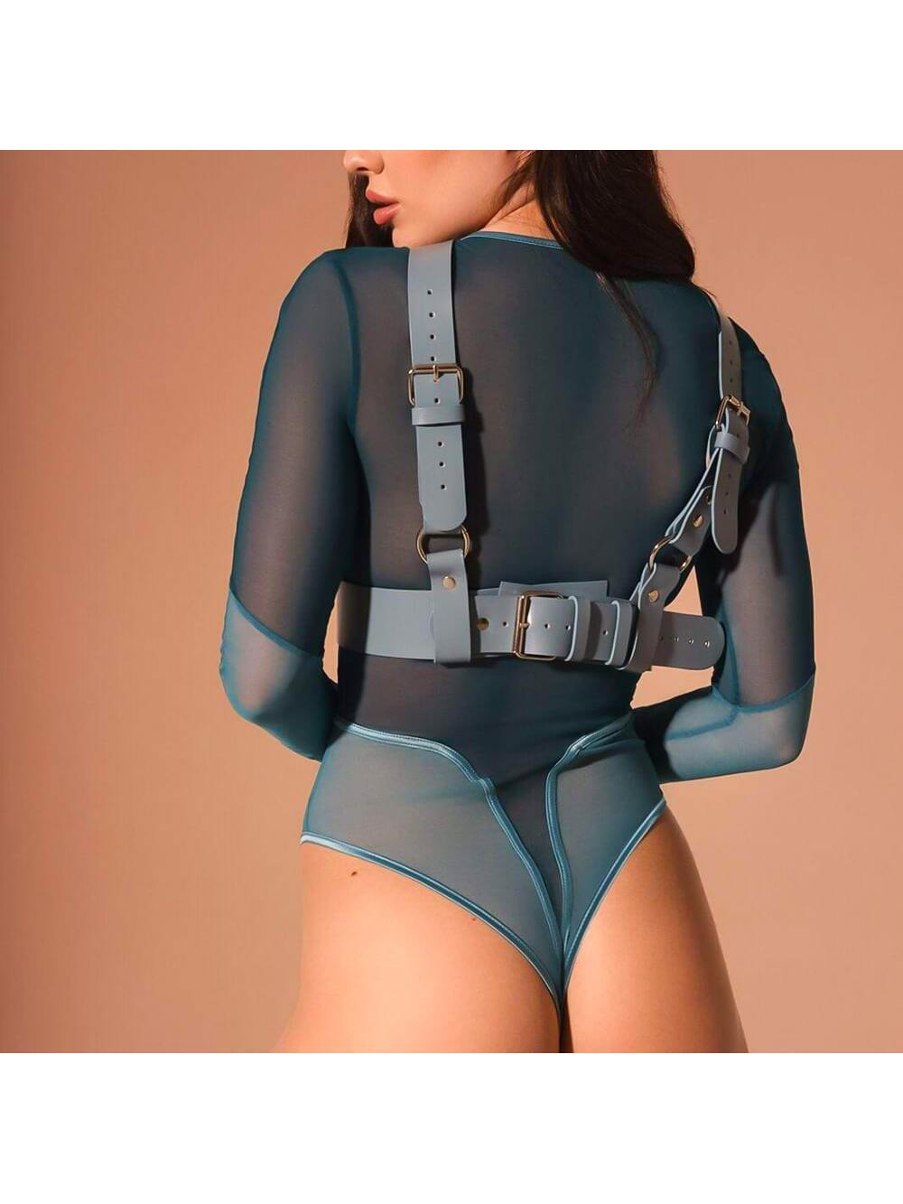 Adult Leather Bondage Suit &amp; Novelty Nightclub Toy Set For Alternative Outfits &amp; Play