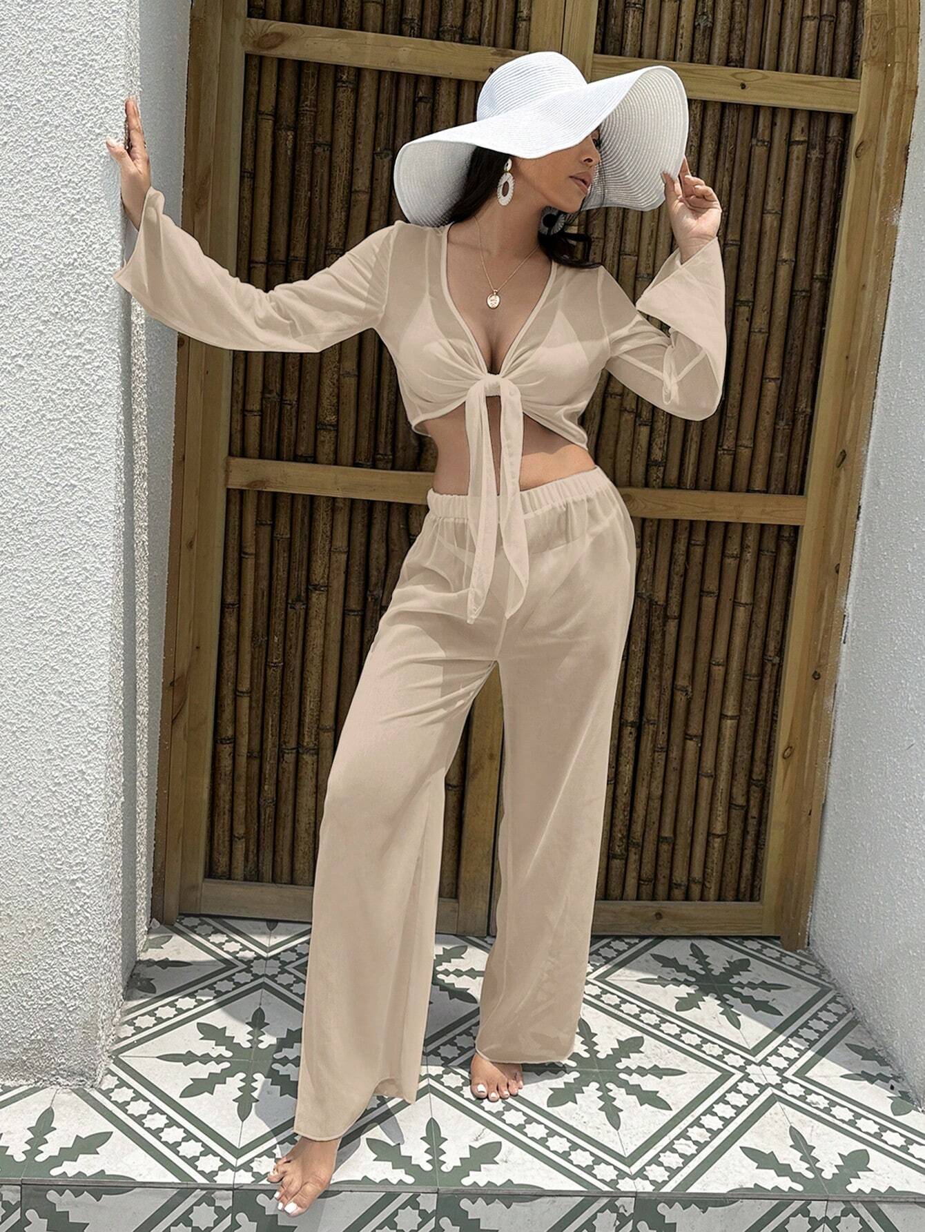 Solid Knot Front Cover Up Set