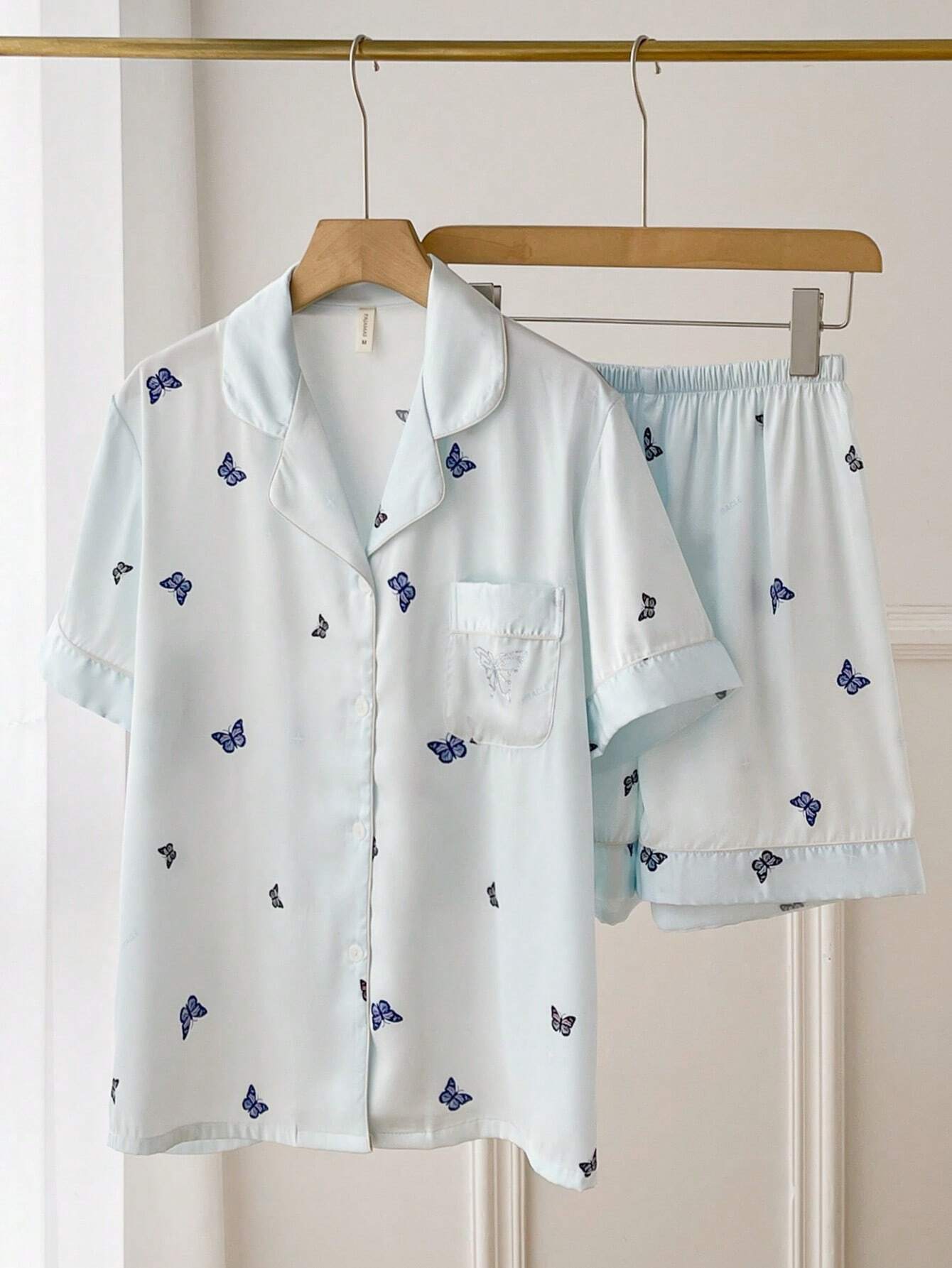 Women's Short Sleeve Ice Silk Premium Homewear Set