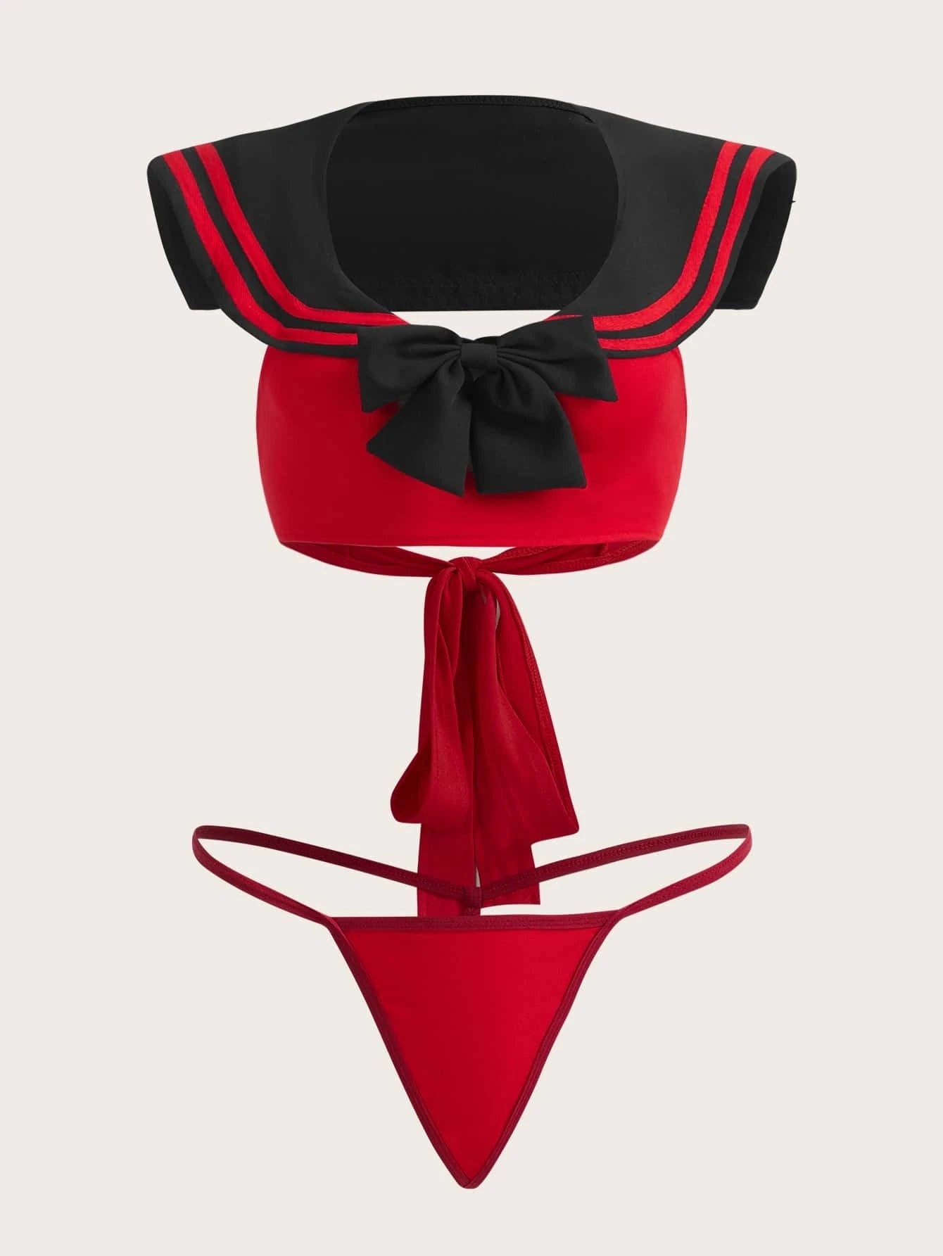 ROMWE J-Fashion 3pack Bow Decor School Girl Costume Set