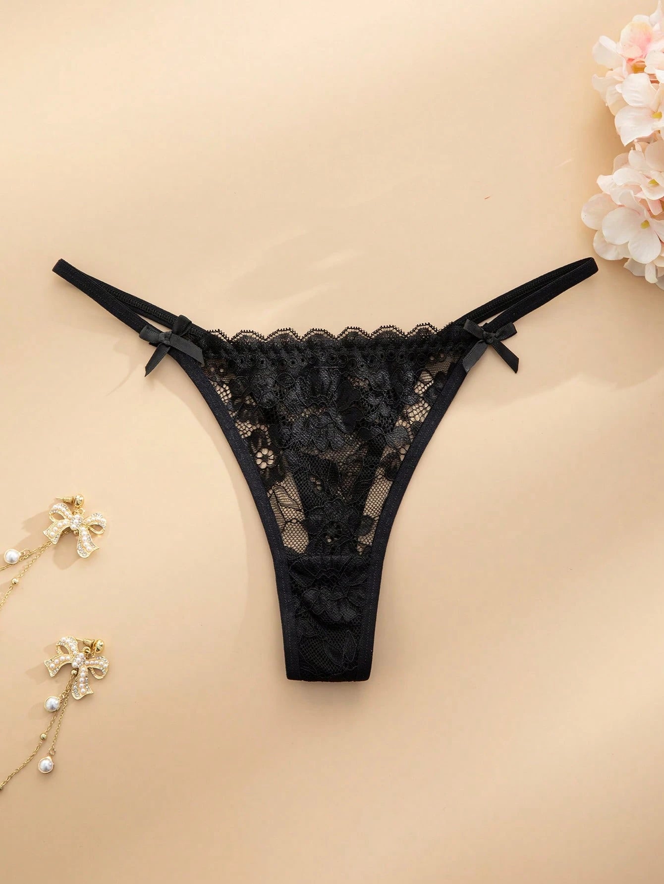 12pcs/Set Romantic Sexy Lace Women's Thong Panties