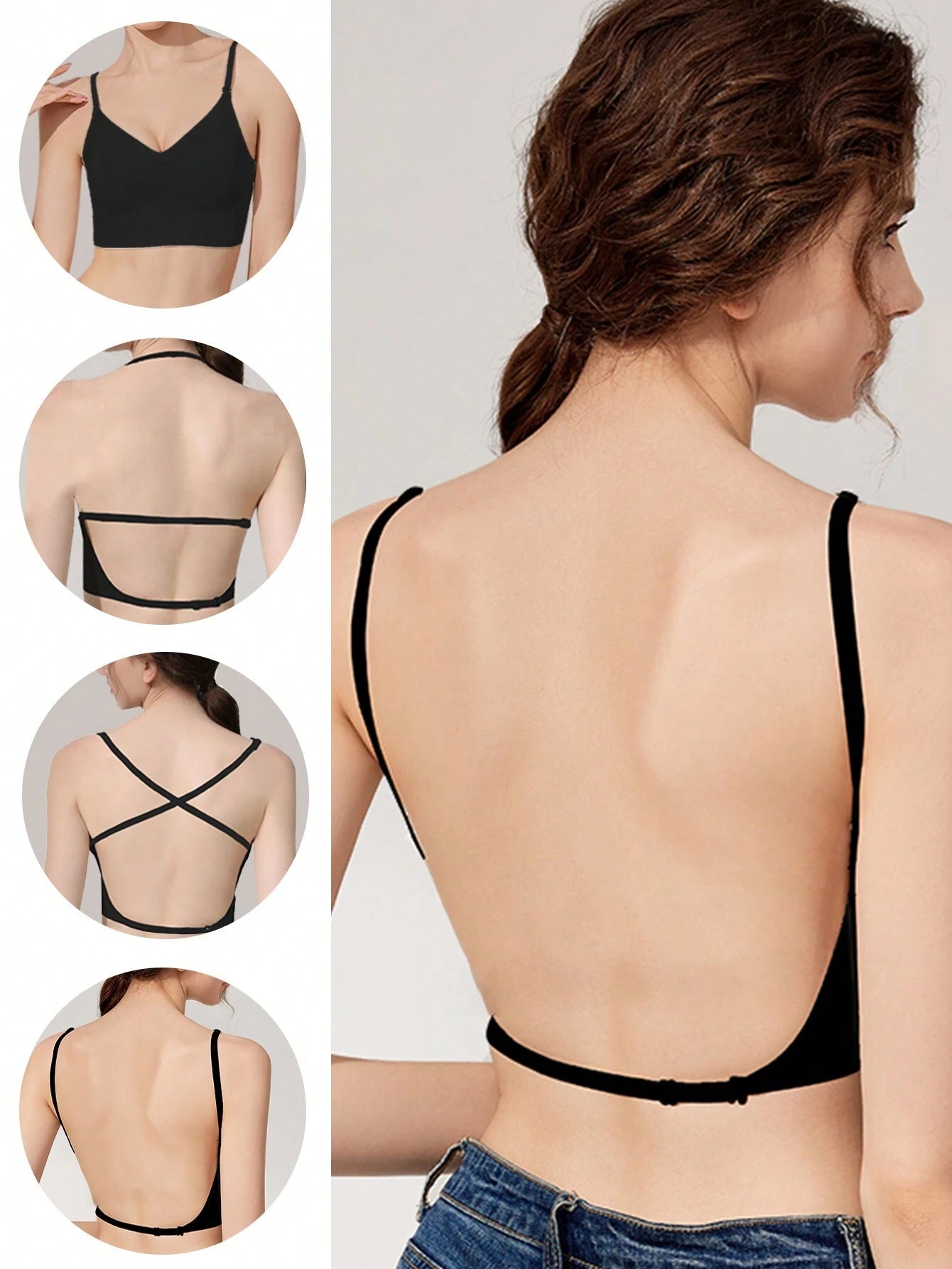 Sexy Low Back Backless Bras