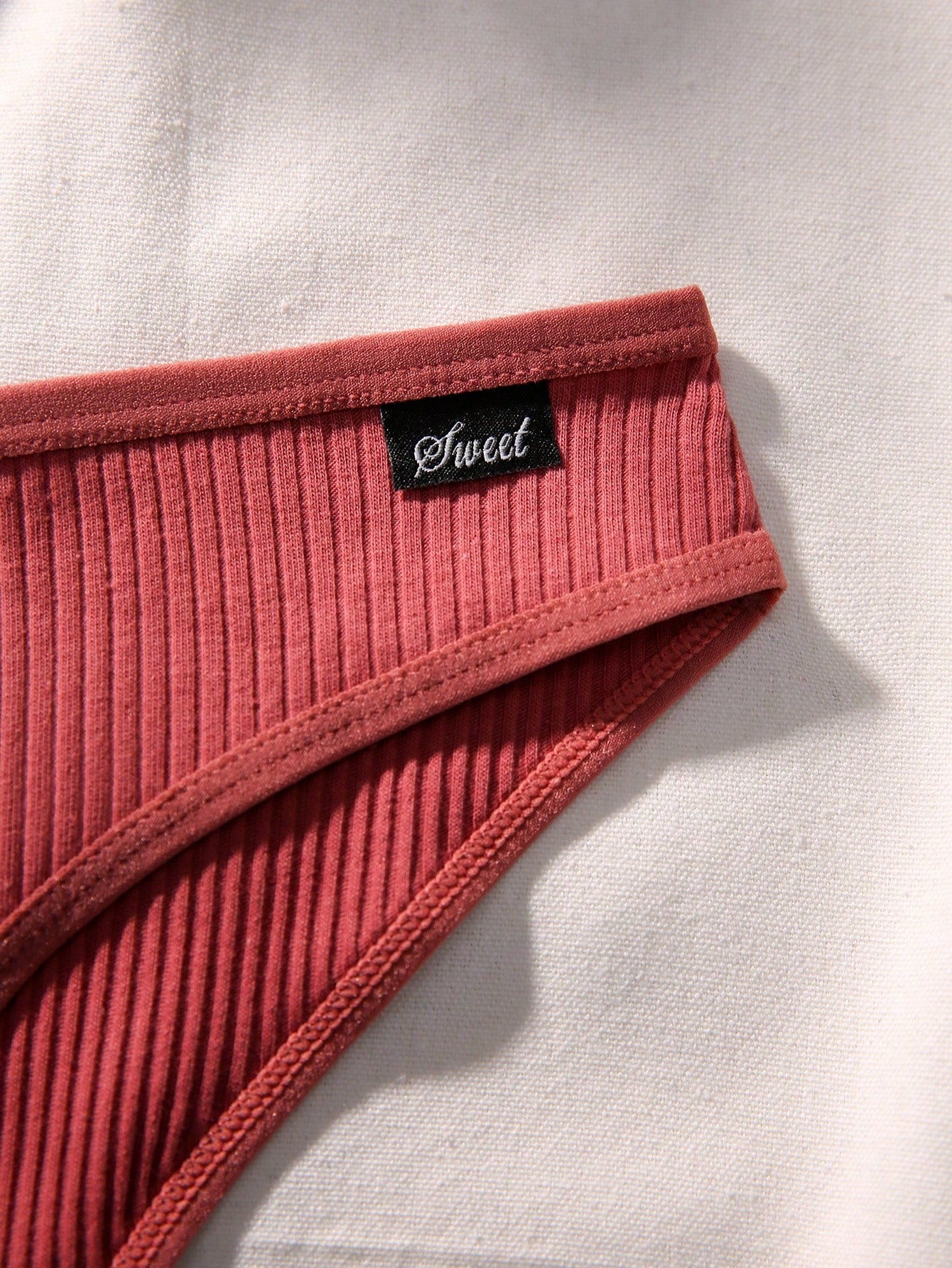 7pack Solid Rib Panty