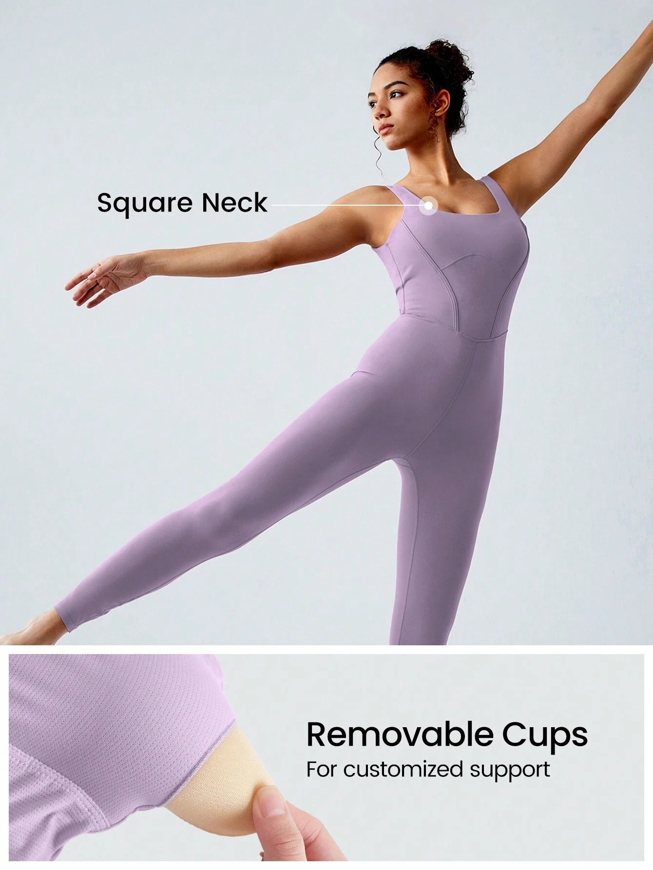 GLOWMODE 25" FeatherFit™ Tummy Control Gym Bodysuit