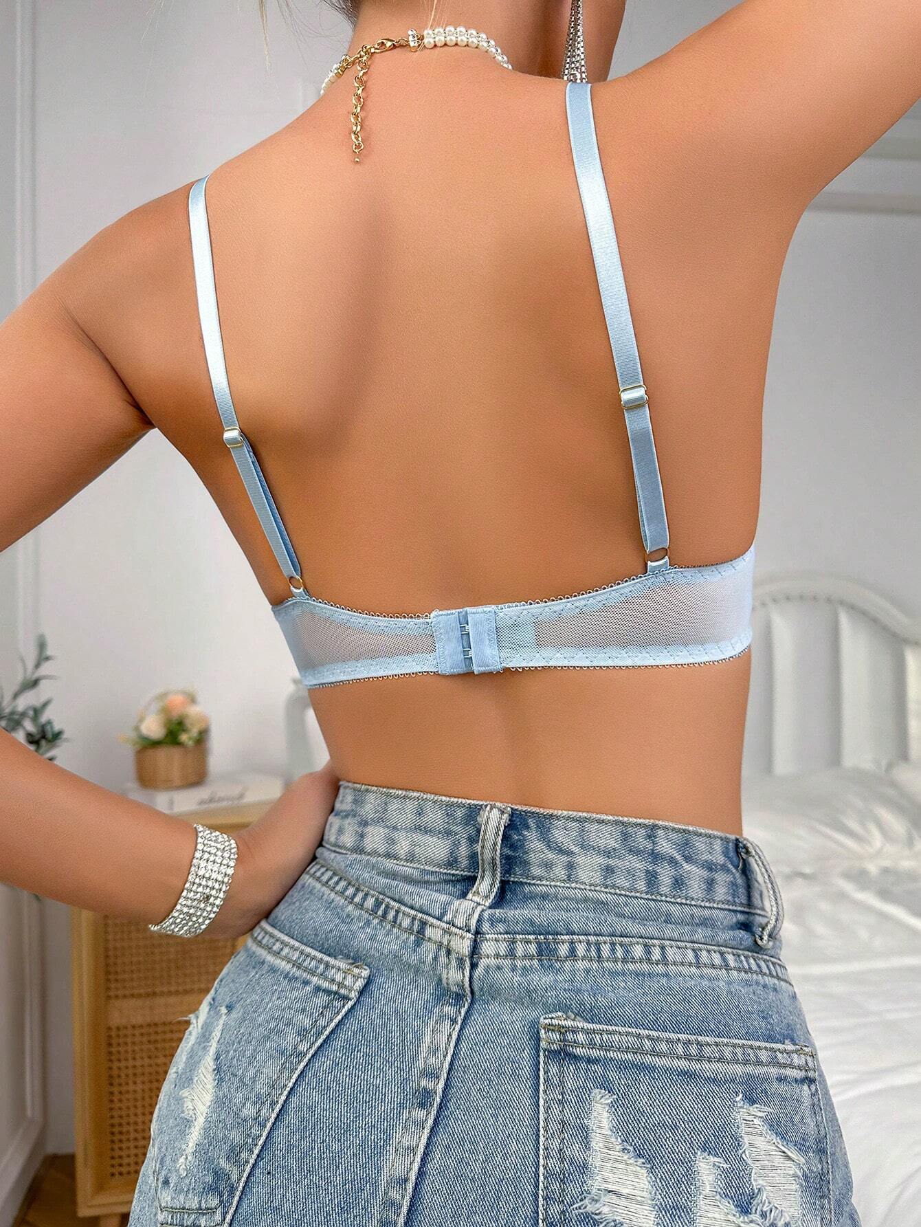 Floral Lace Underwire Bra