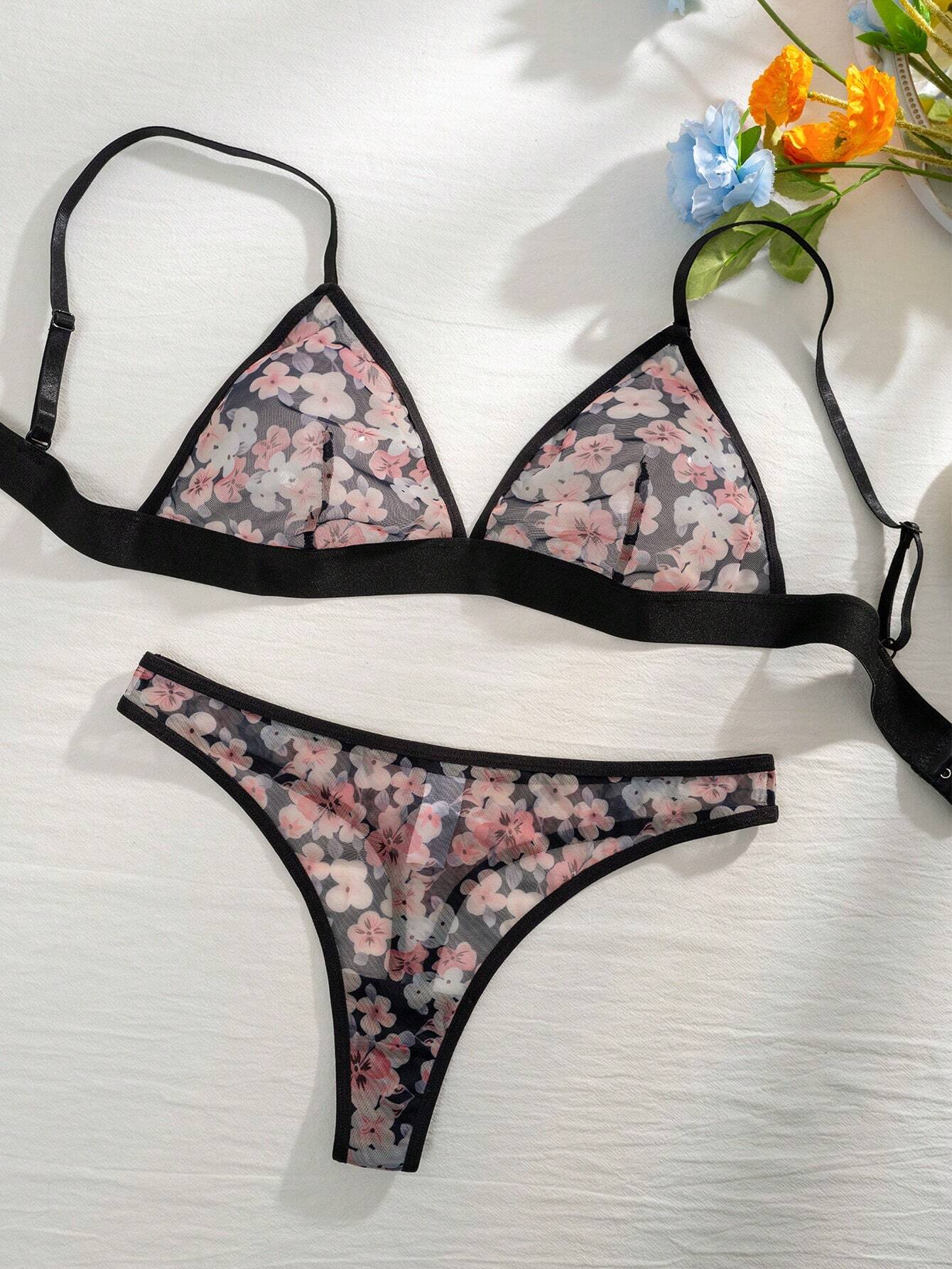 2pcs Women Sexy Lingerie Set Multicolor 3