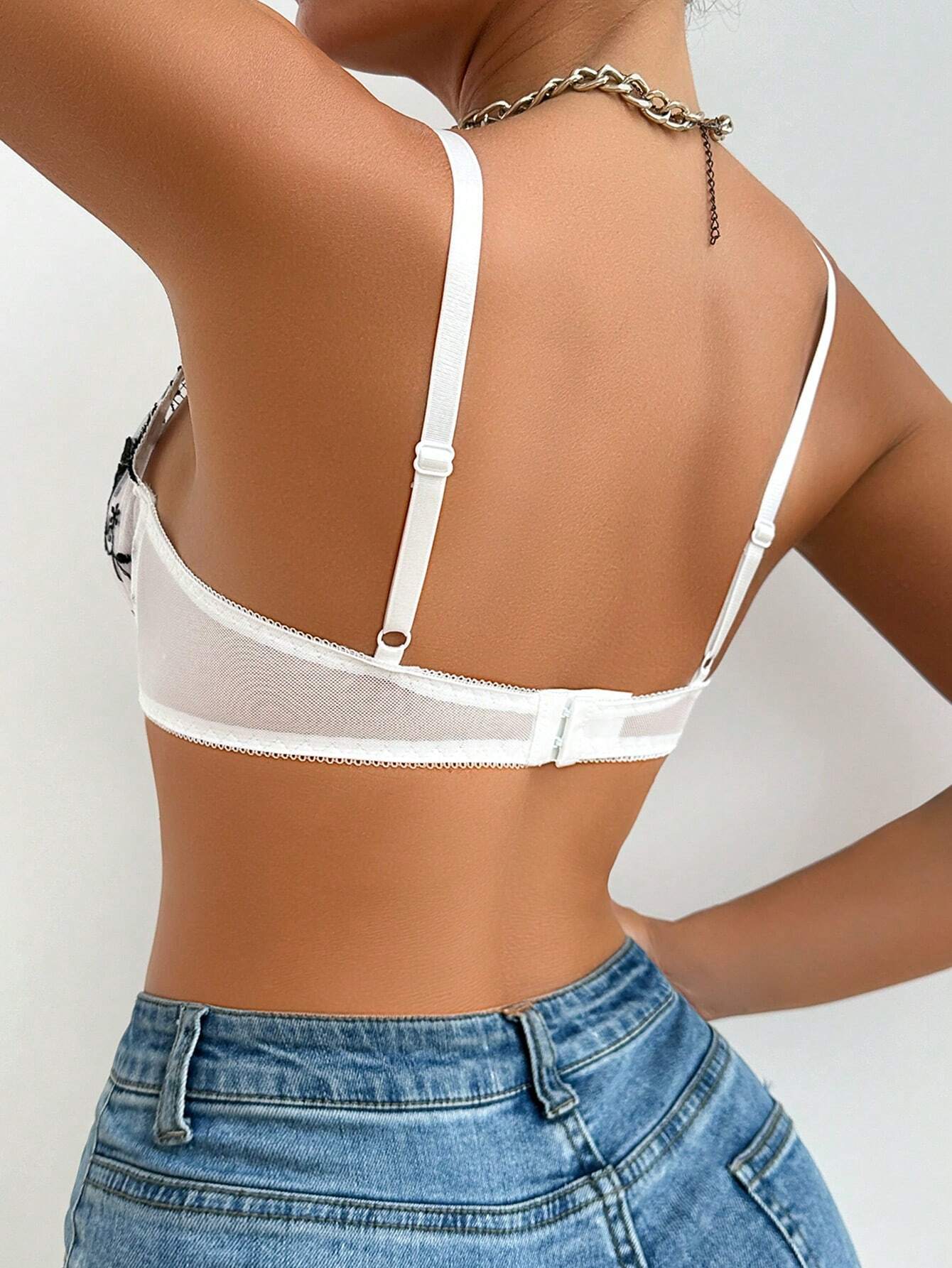 Floral Lace Underwire Bra