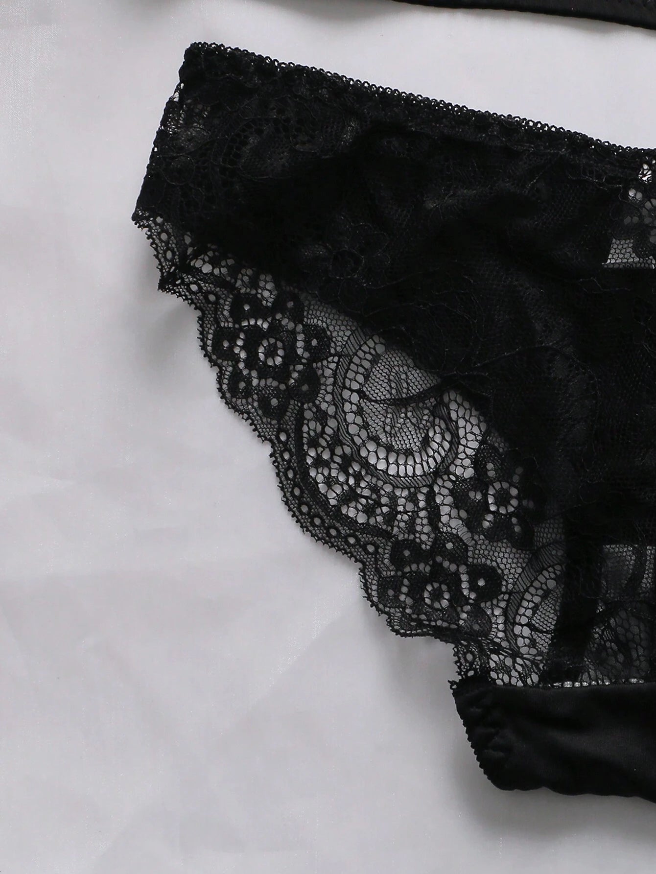 1Set Women's Lace Underwire Push Up Bra &Panties Set, Lingerie