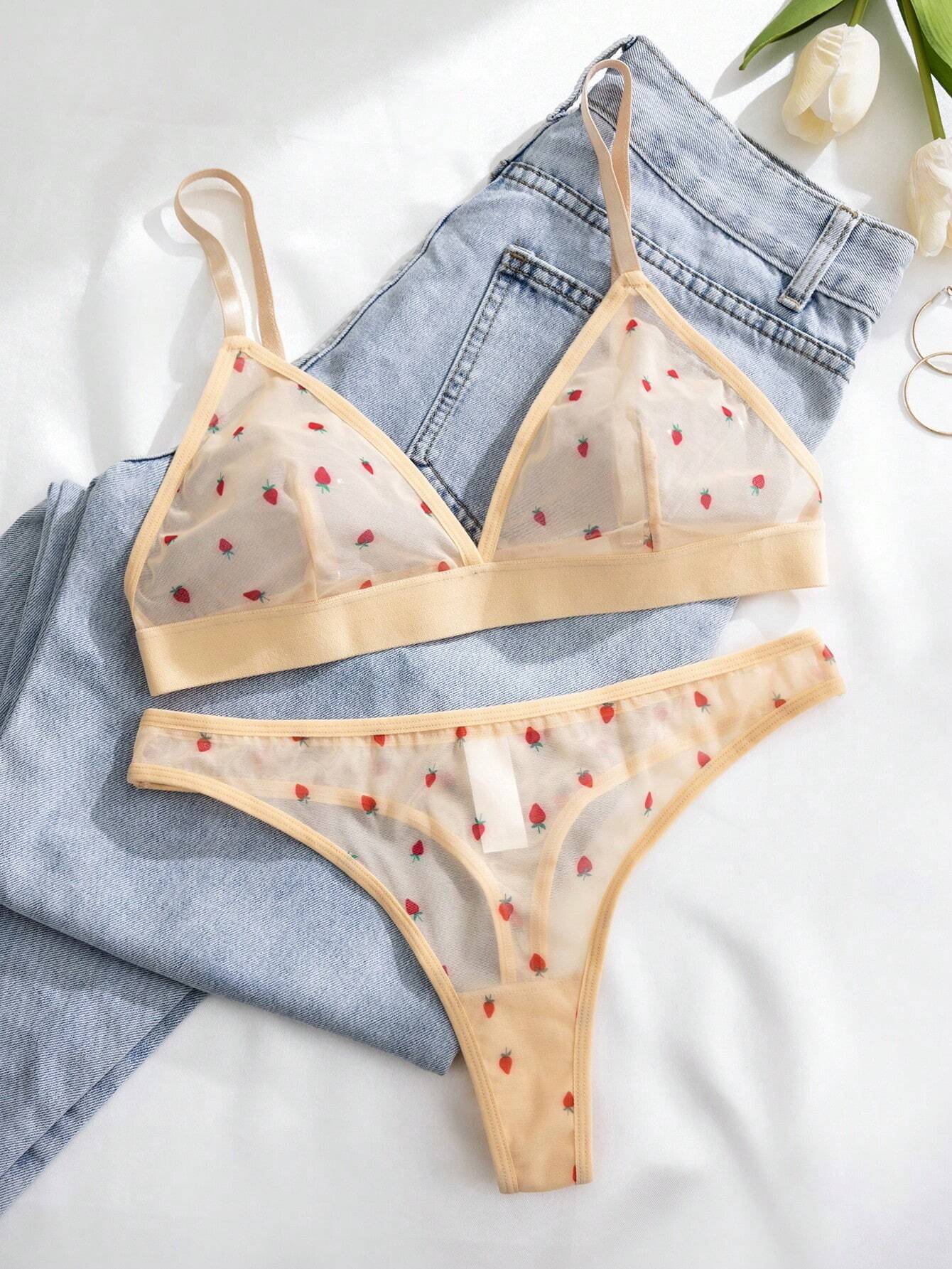 2pcs Women Sexy Lingerie Set Camel