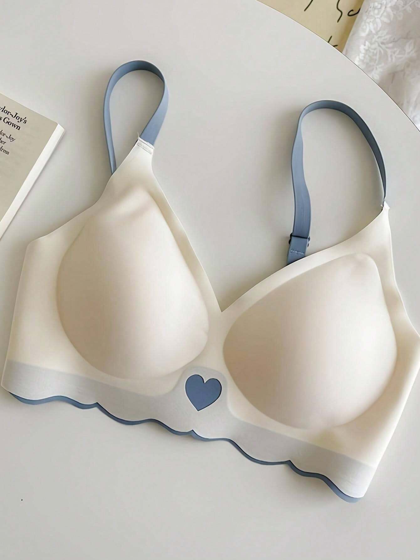 Women's Love Detail Underwear, Push-Up Lingerie Champagne