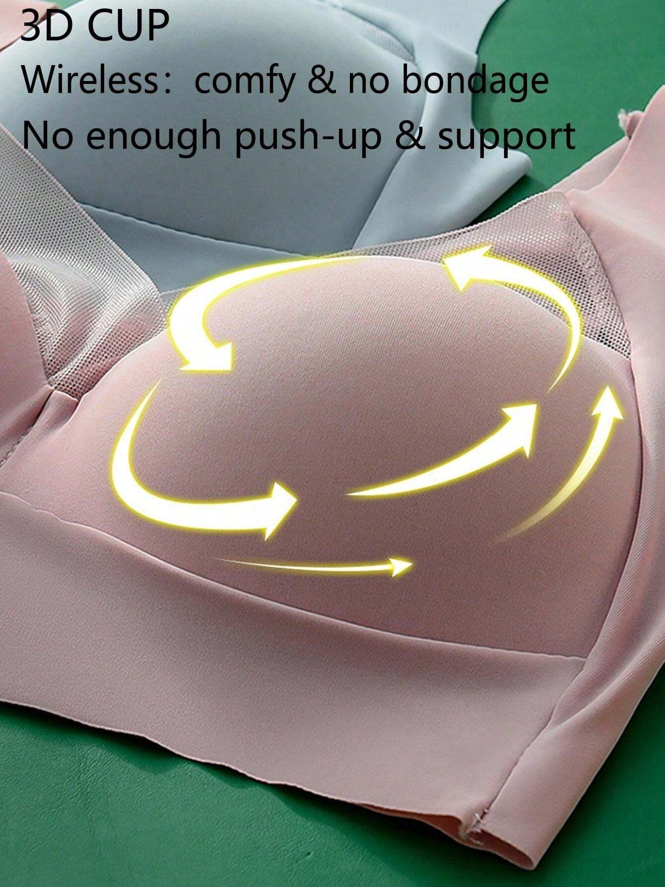 2pcs/Set Seamless Backless Bra