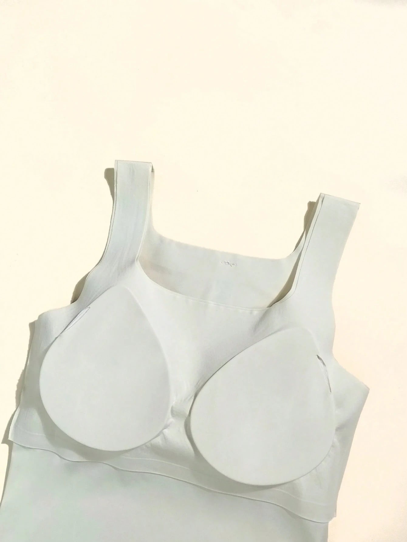 3pcs Minimalist Seamless Camisole Bras With Removable Pads