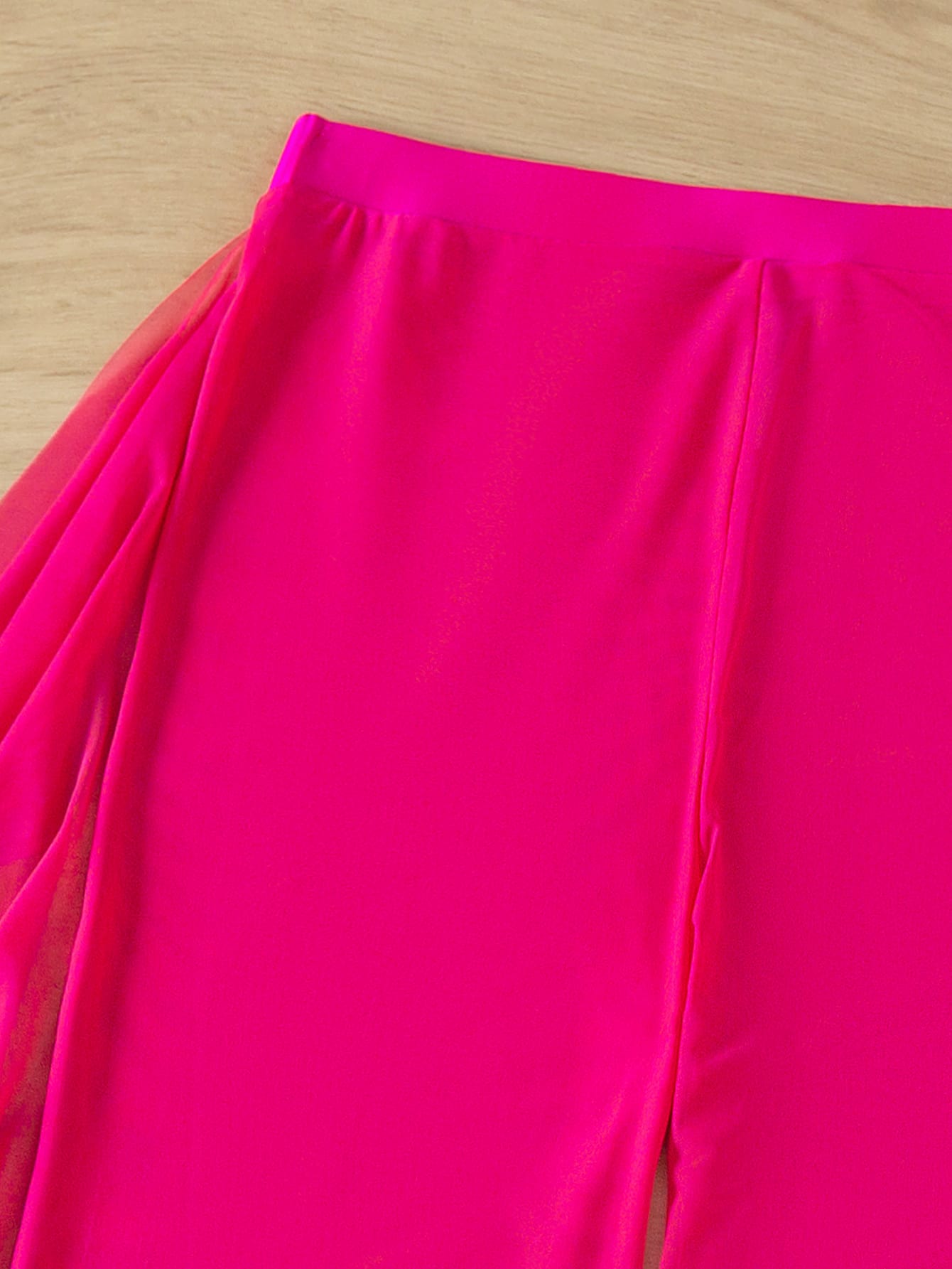 SHEIN Swim SXY Mono Bikini Set Crisscross Halter Wireless Bra Top &amp; High Cut Bikini Bottom &amp; Mesh Cover Up Pants 3 Piece Swimsuit