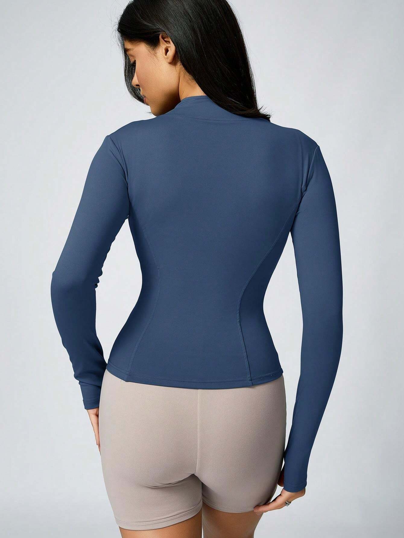 1Pc Women's Quick Drying Breathable Stand Collar Shaping Jacket