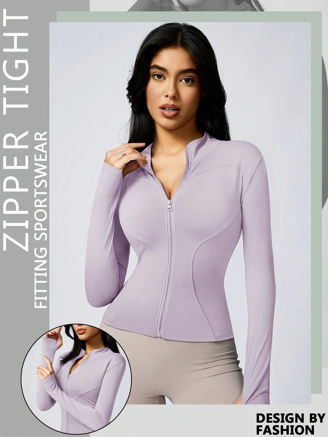 1Pc Women's Quick Drying Breathable Stand Collar Shaping Jacket