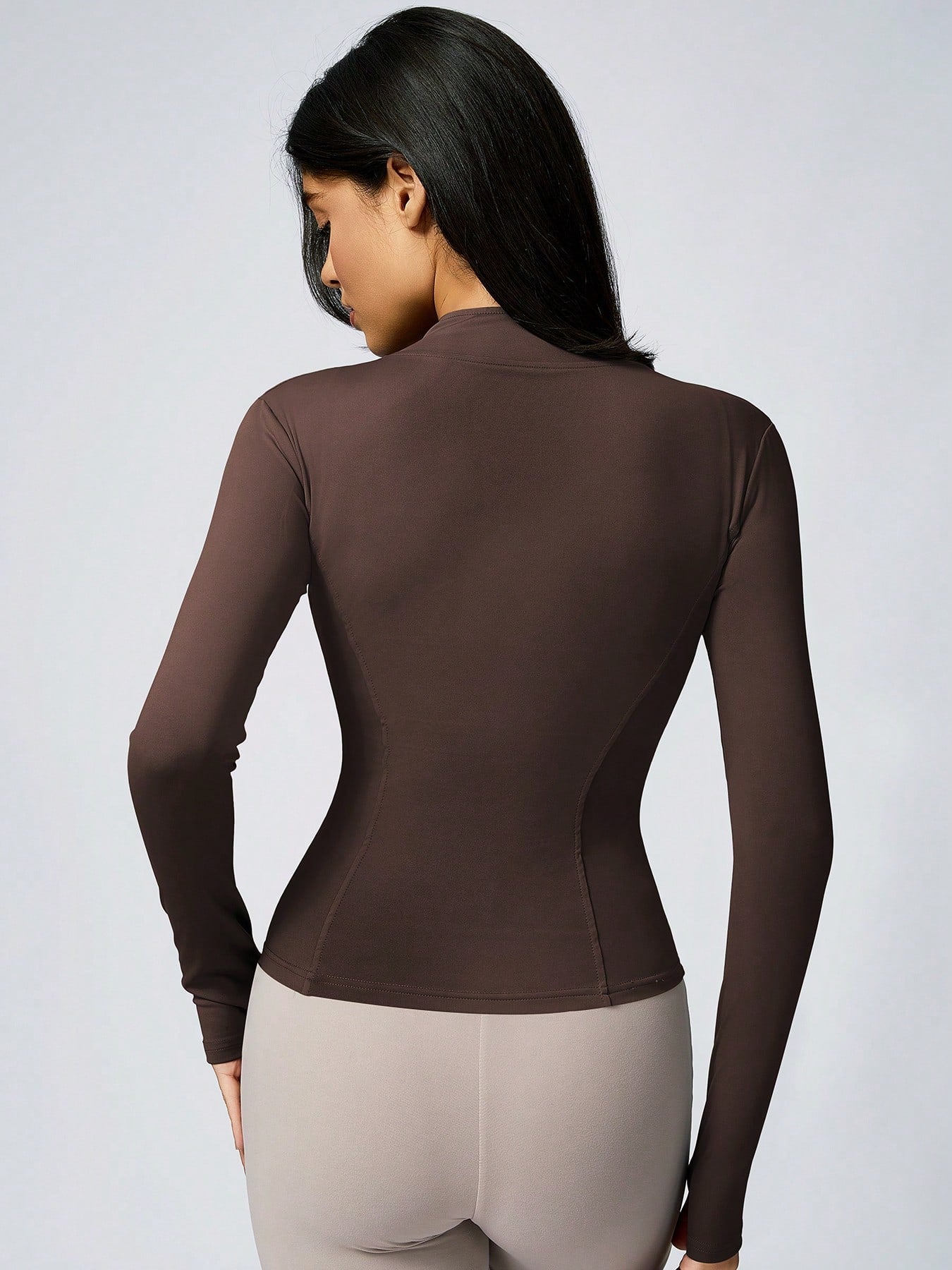 1Pc Women's Quick Drying Breathable Stand Collar Shaping Jacket