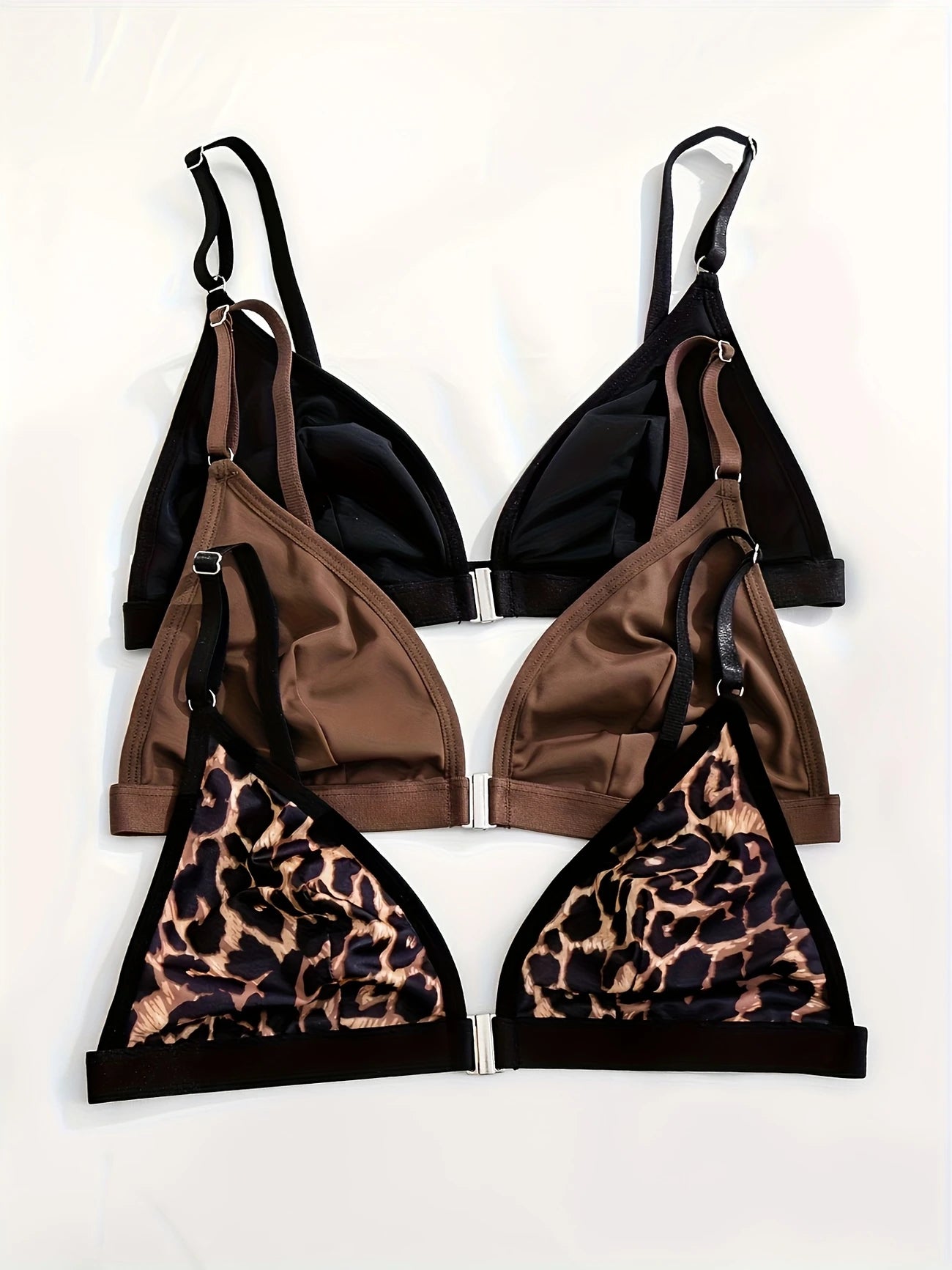 3-Pack Elegant Women'S Front Closure Bras Mixed