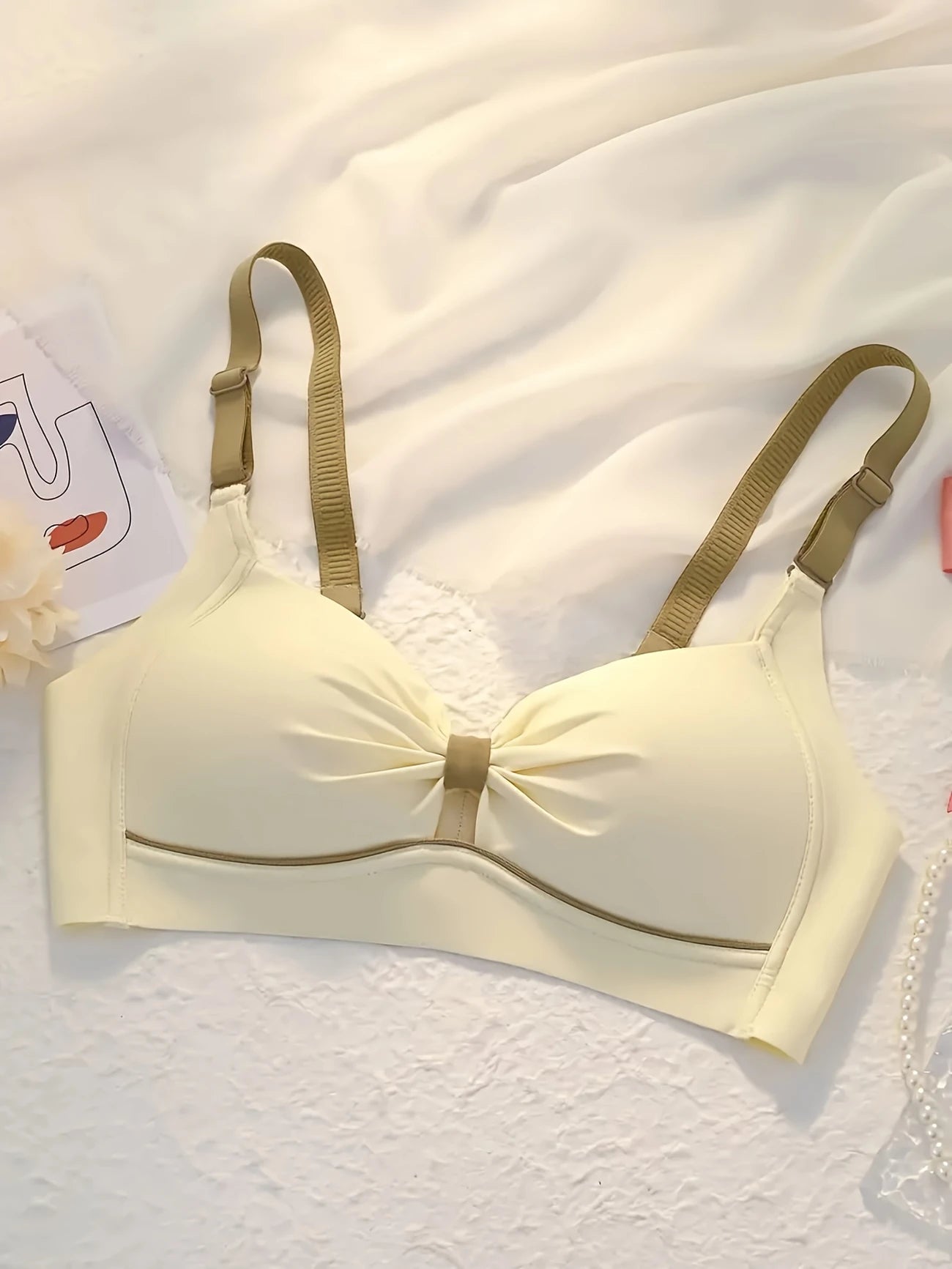 Seamless Push-Up Bra for Women Light Gold