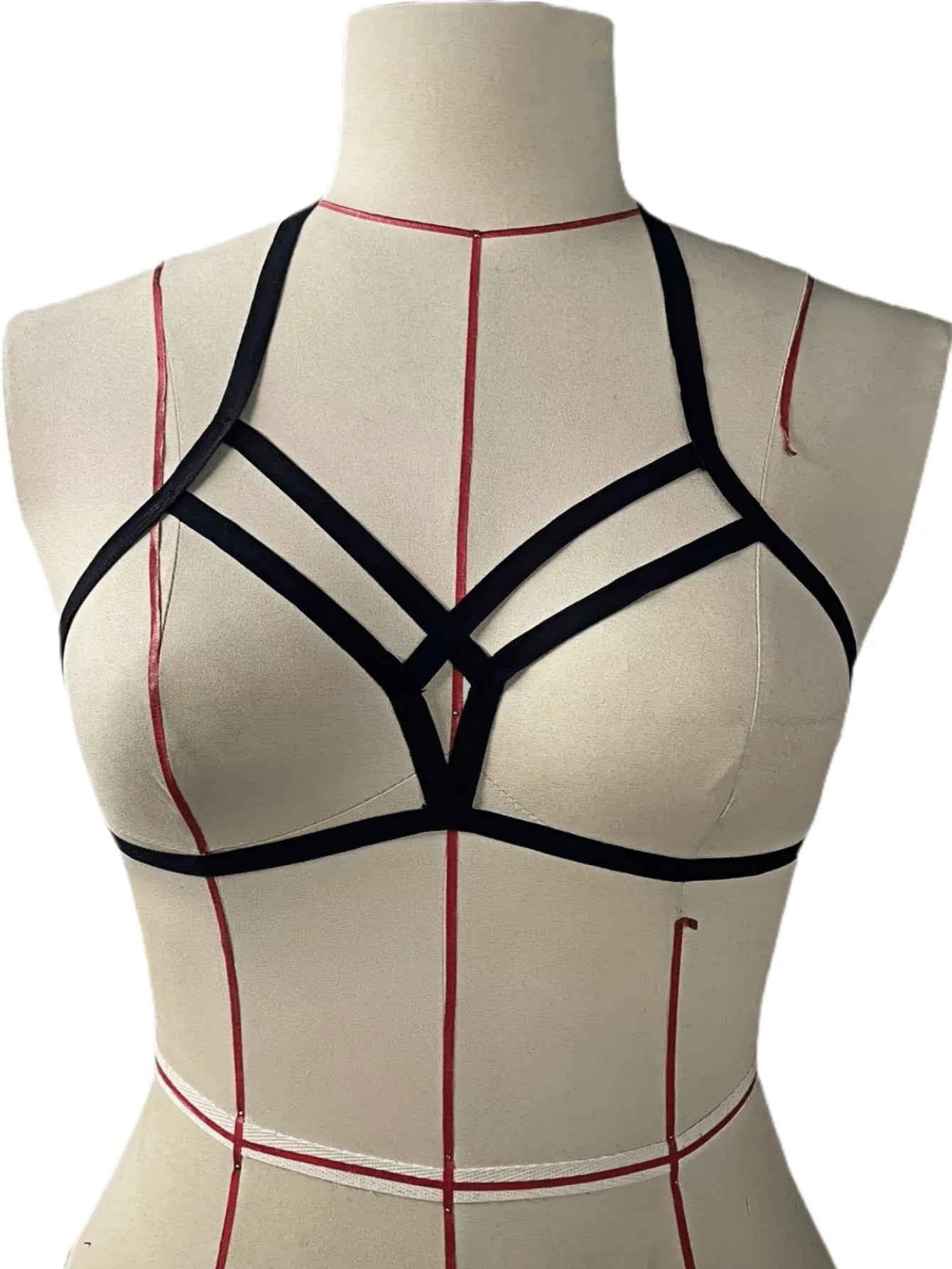 1pc Alluring Soft Stretchy Cage-Style Sexy Bralette