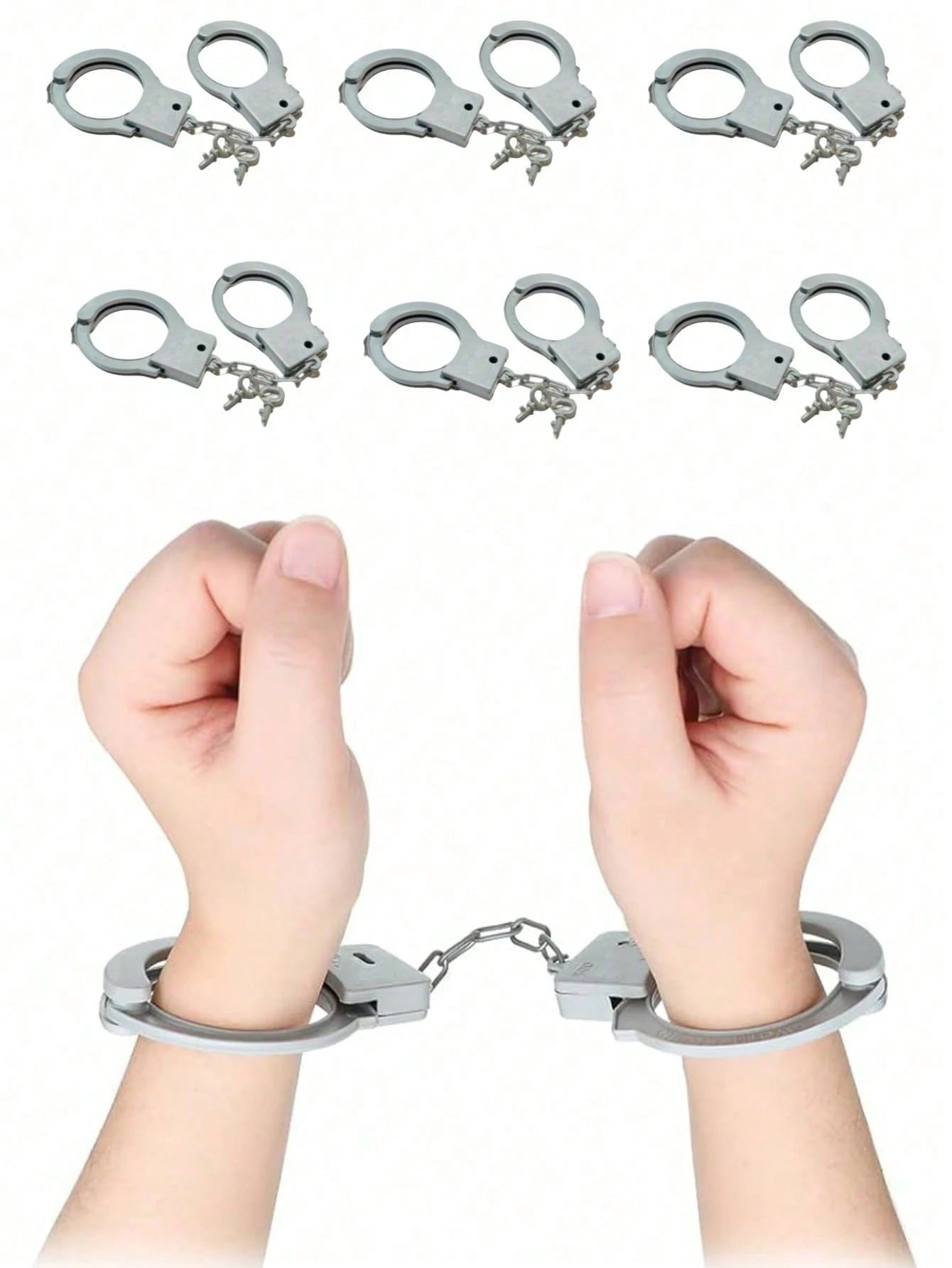 1pc Plastic Handcuffs, Inner Diameter Less Than 5cm
