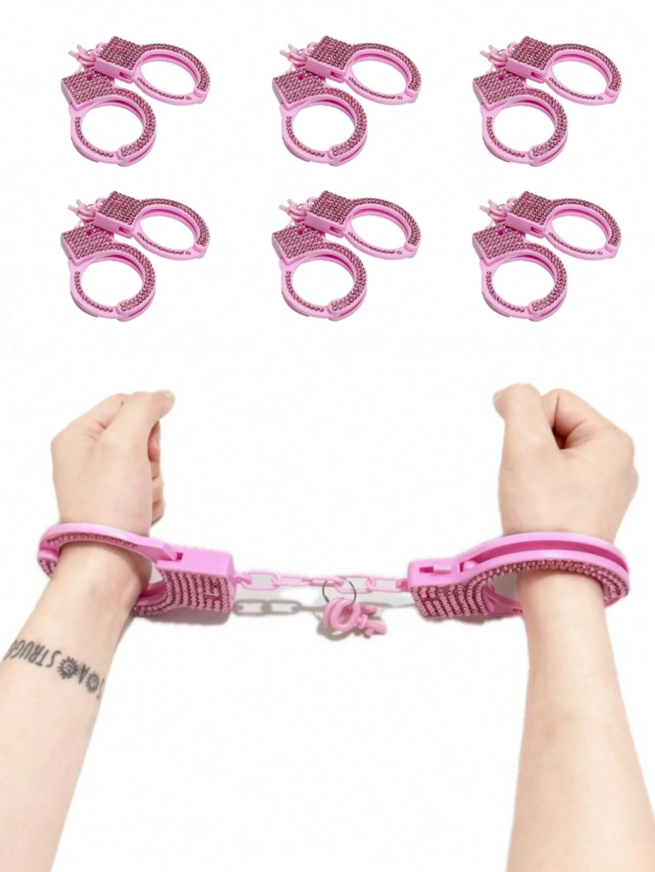 1pc Plastic Handcuffs, Inner Diameter Less Than 5cm