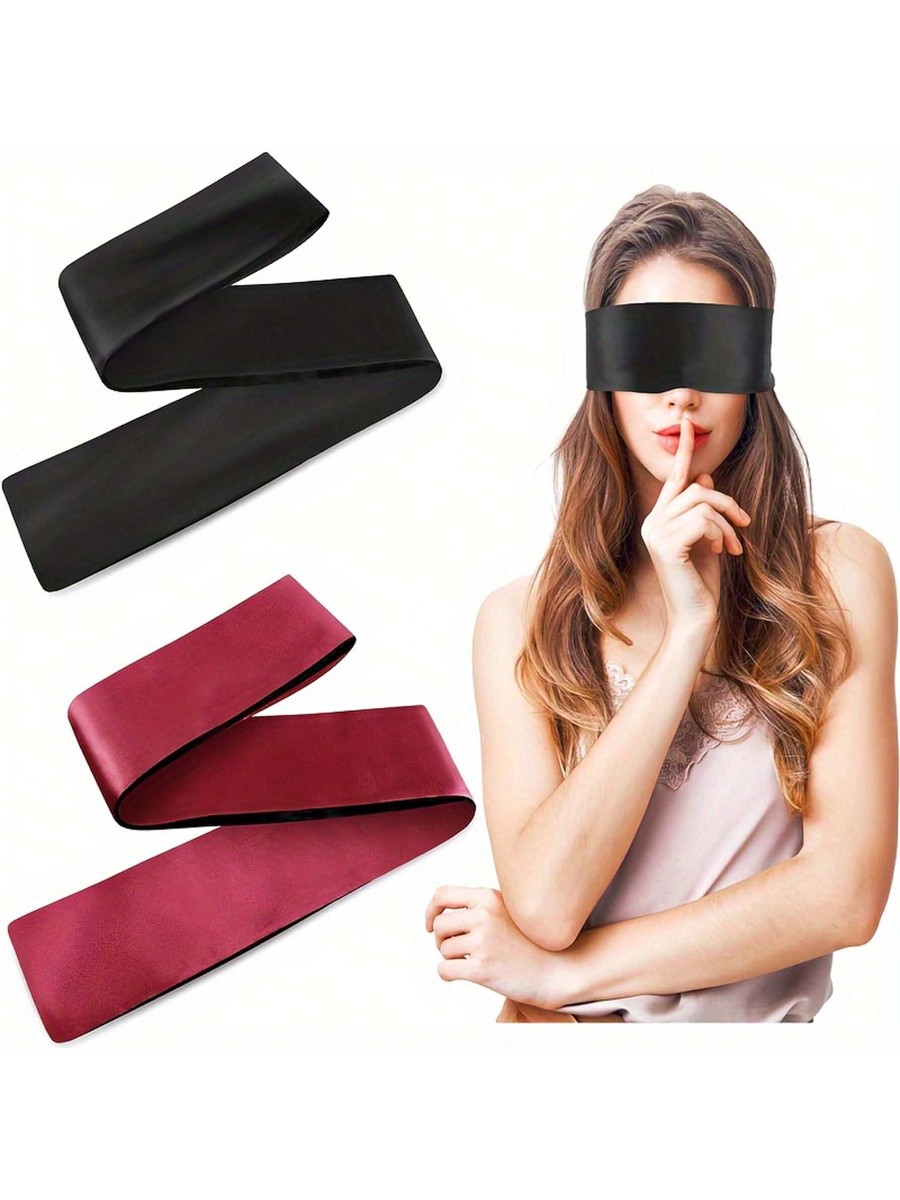 1pc Satin Eye Mask Sleep Mask