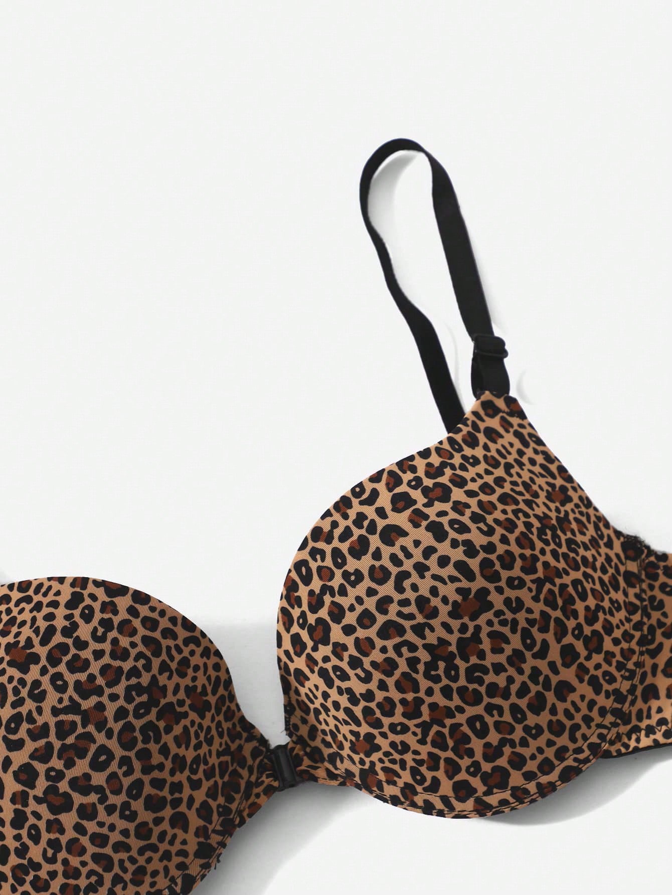 2pack Leopard Print Underwire Bra