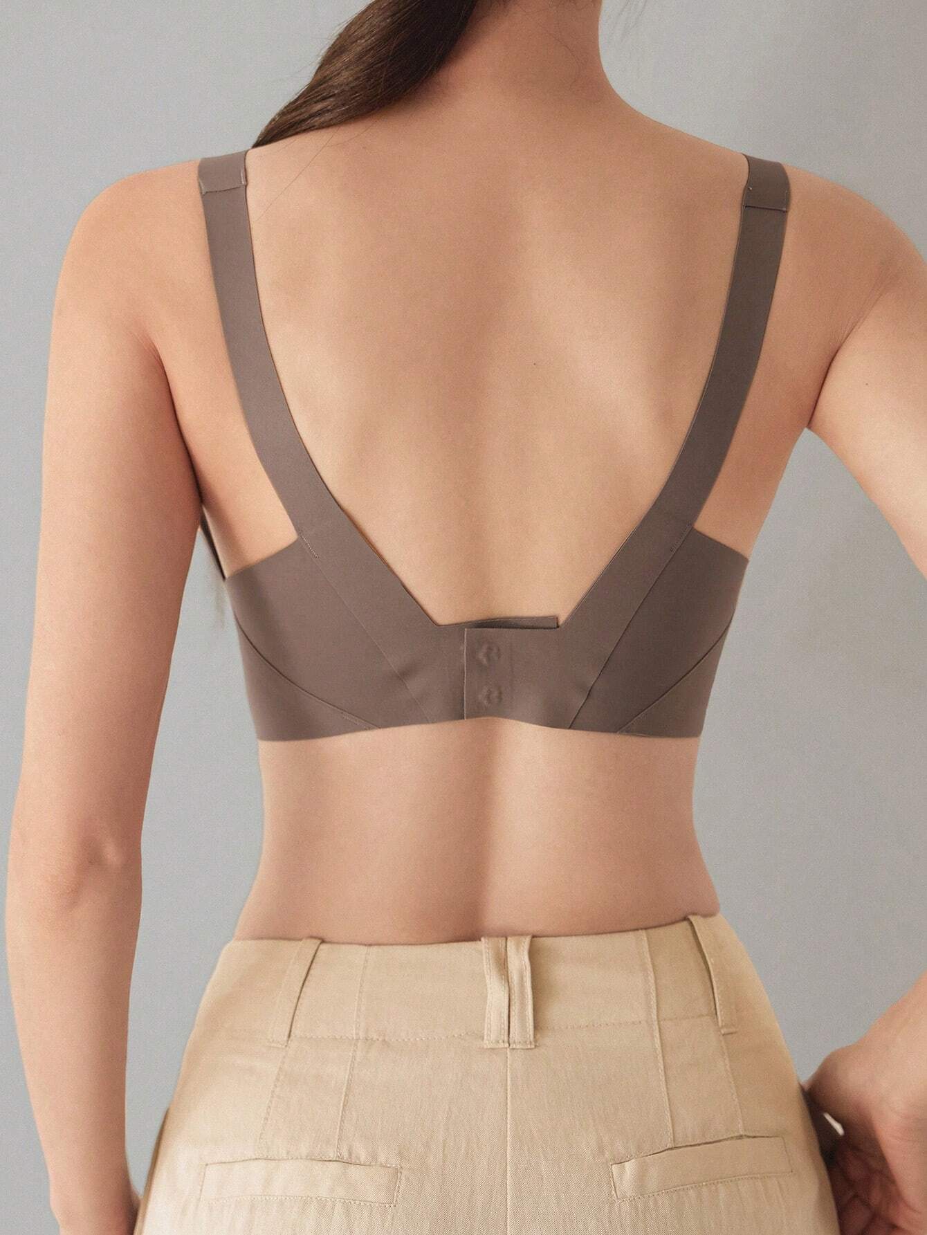 DAZY Women Seamless Solid Simple Comfortable Wireless Bra