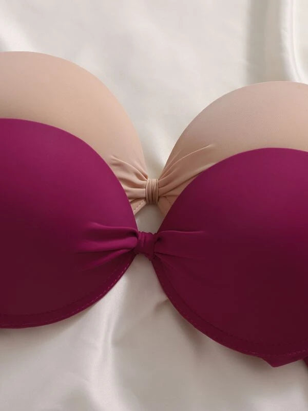 3pack Solid Underwire Bra Set