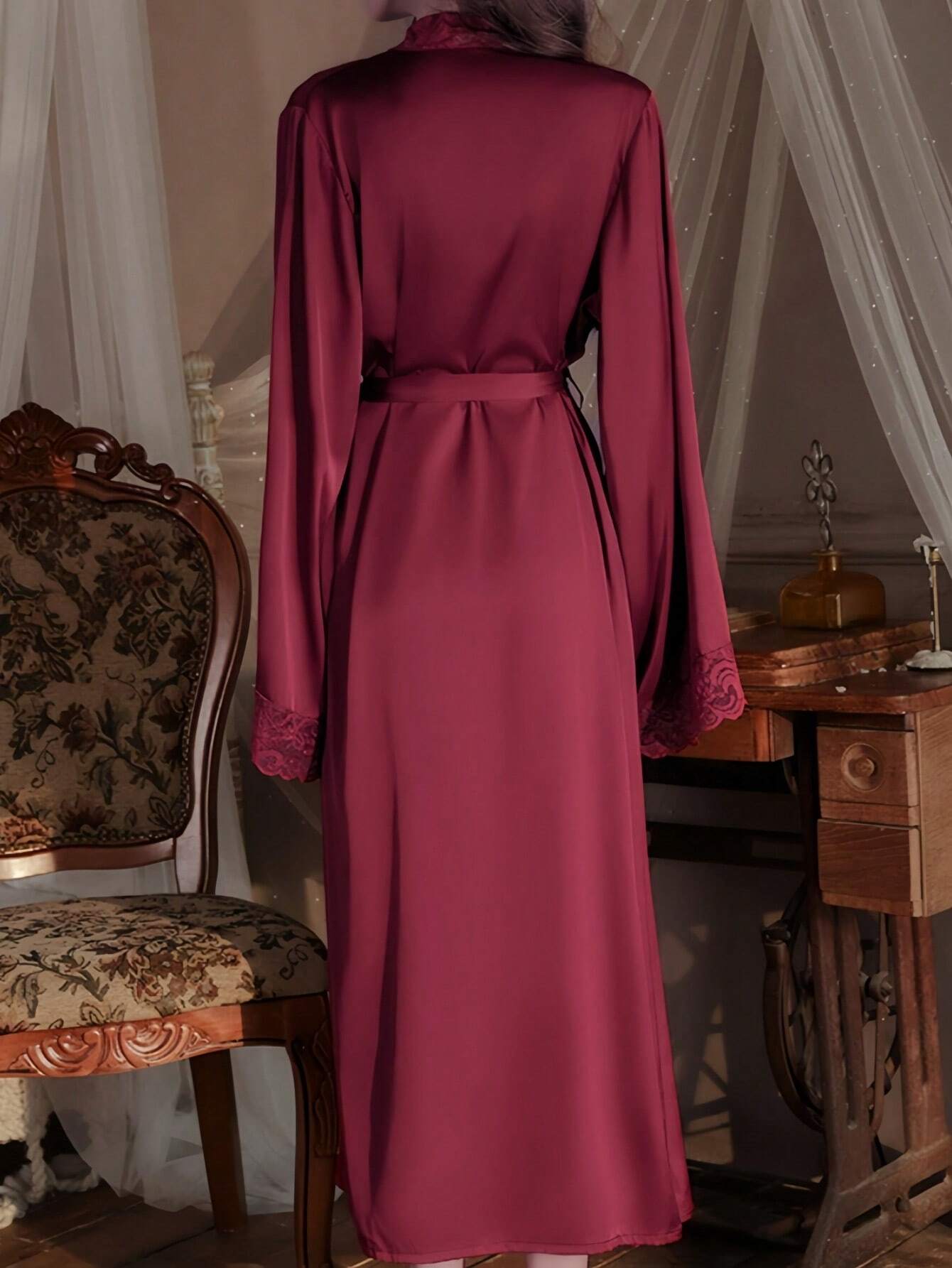 Women's Elegant Satin Robe