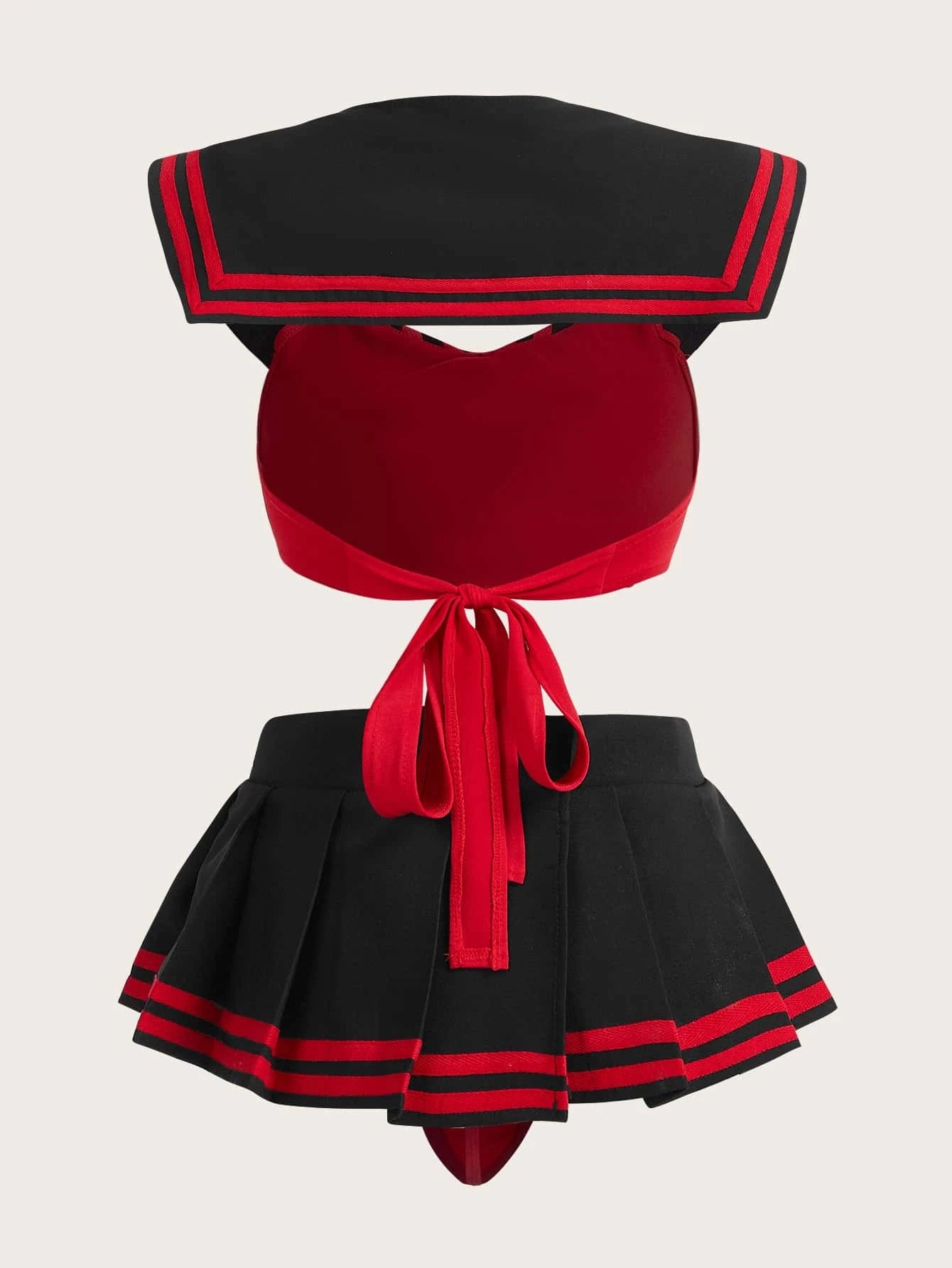ROMWE J-Fashion 3pack Bow Decor School Girl Costume Set