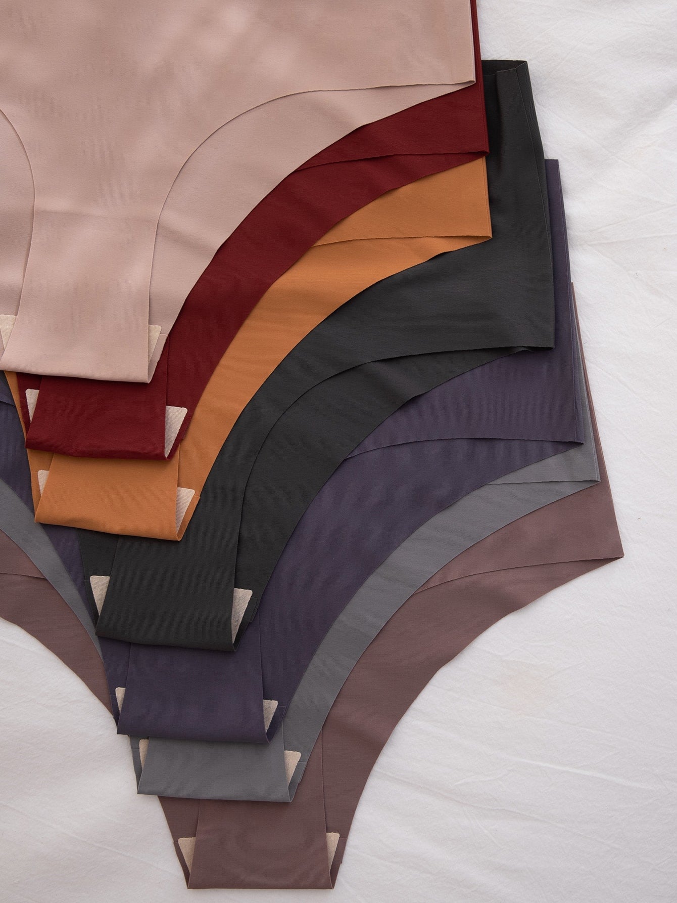 7pack Solid No Show Panty Set