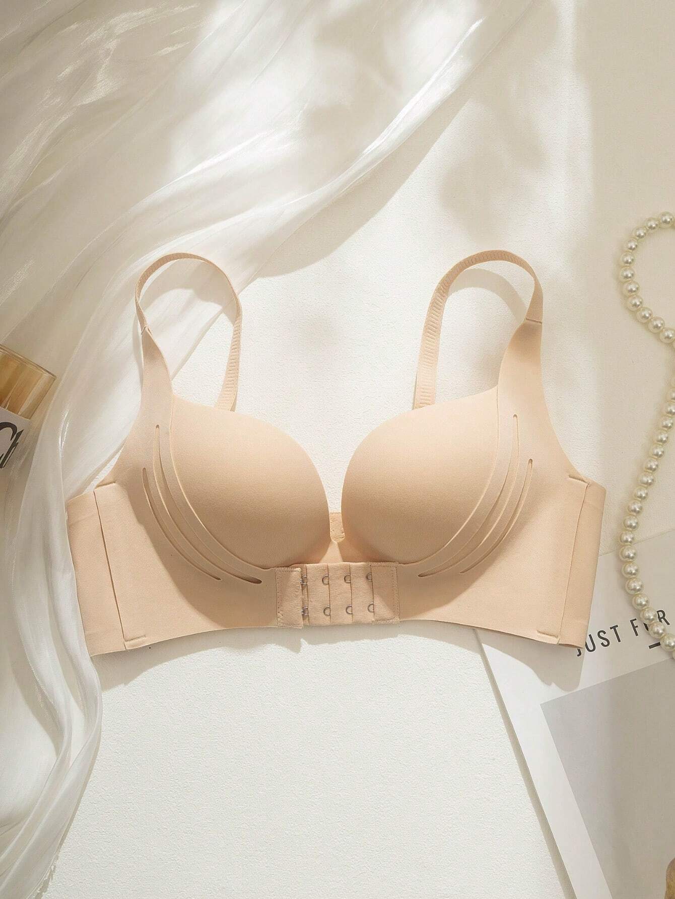 Women's White Padded Underwire Bra - Enhances Cleavage For Small Bust