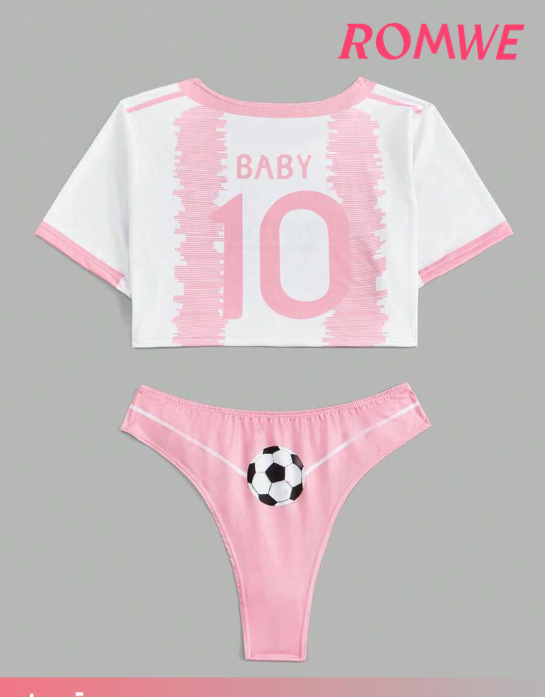 Sexy Crotchless Soccer Costume