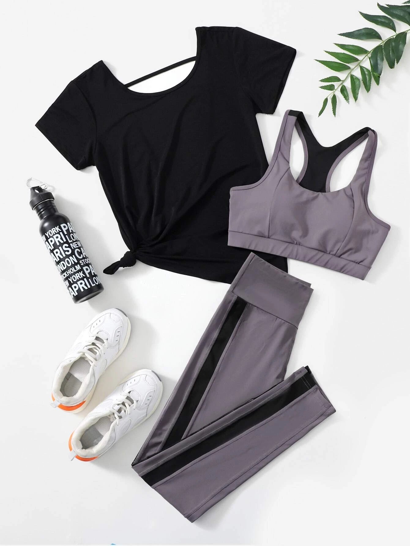 Yoga Basic 3pcs Softness &amp; Lightweight Sports Set Multicolor 2