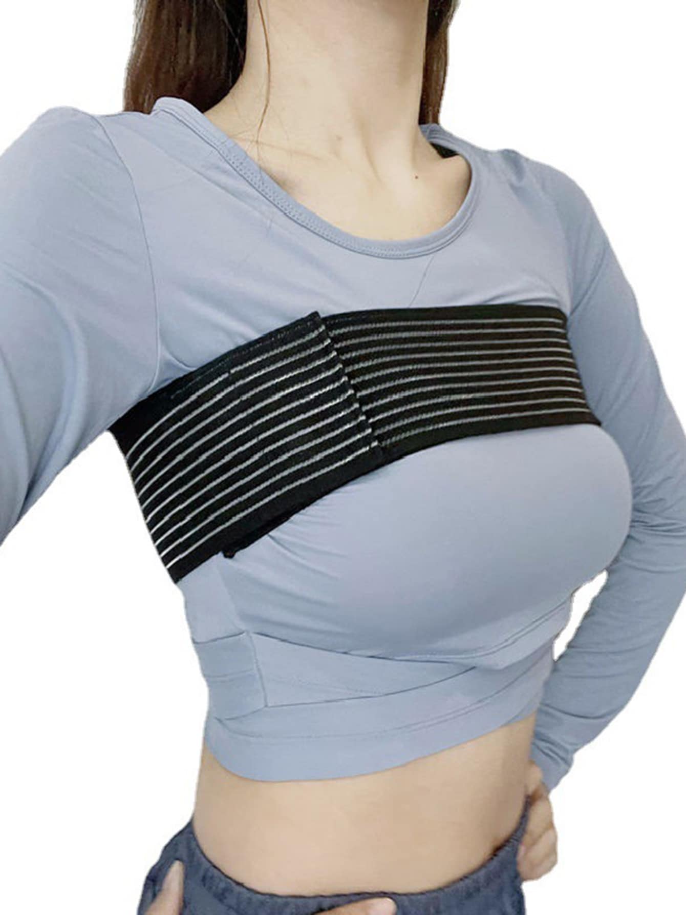 1pc Black Anti-shake Chest Band