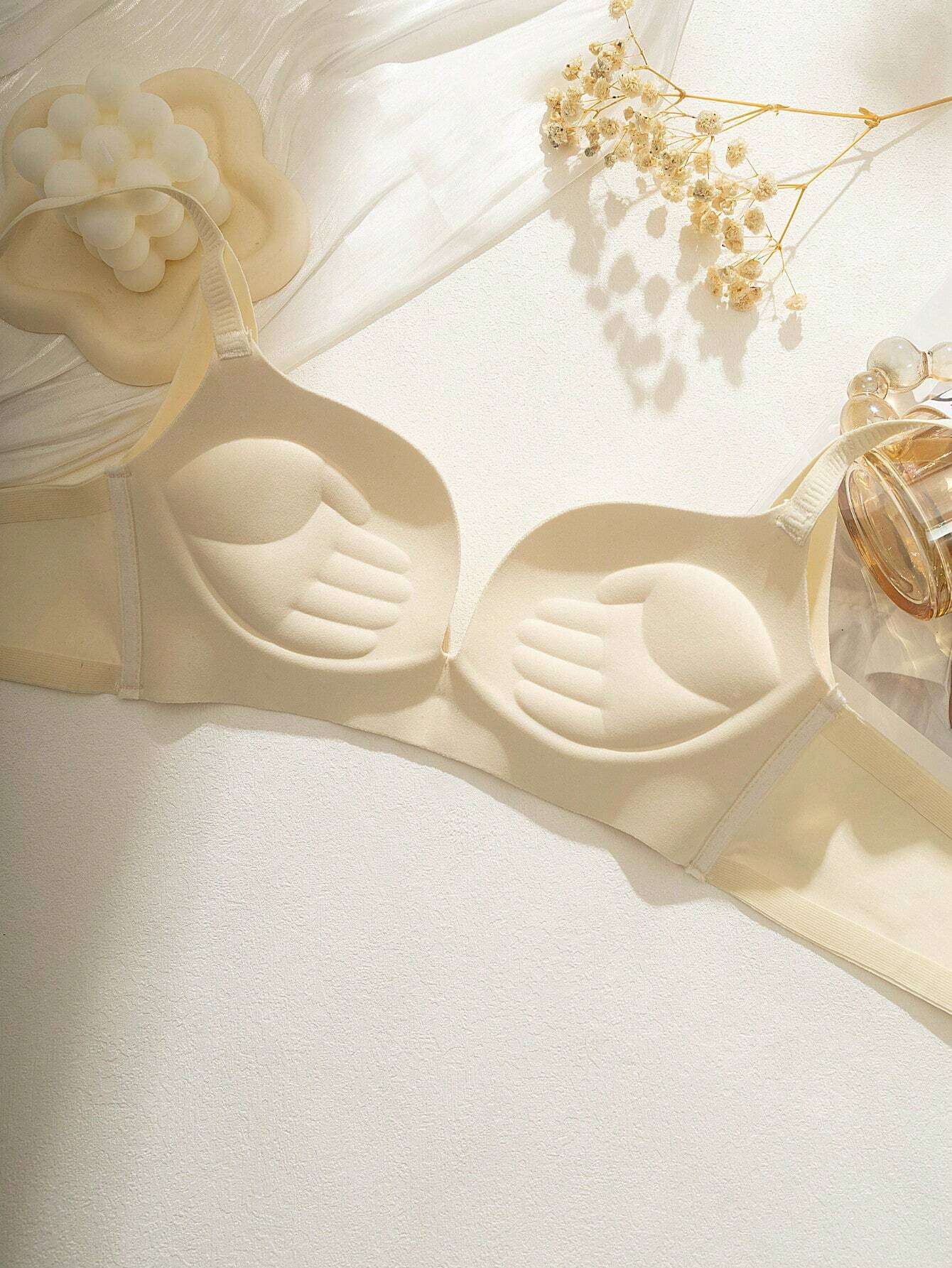 Women's White Padded Underwire Bra - Enhances Cleavage For Small Bust