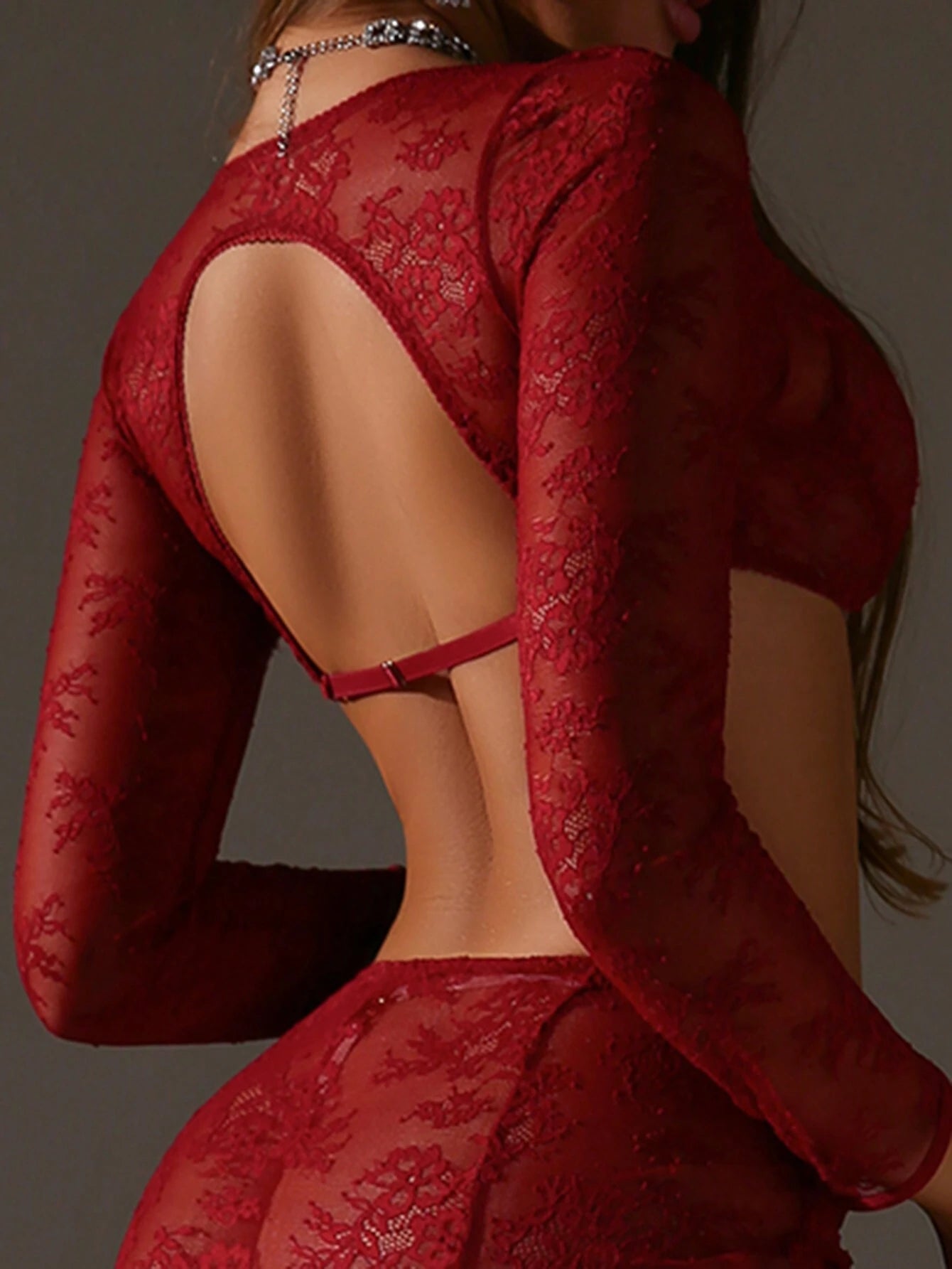 Classic Sexy Floral Lace Underwire Garter Lingerie Set