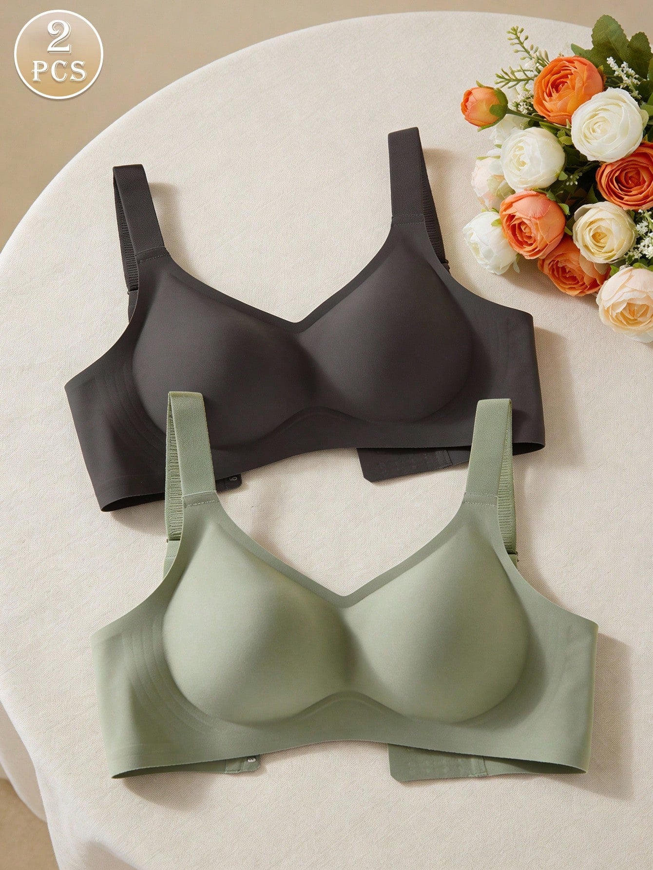 2pcs/Set Minimalist Comfortable Sports Bras