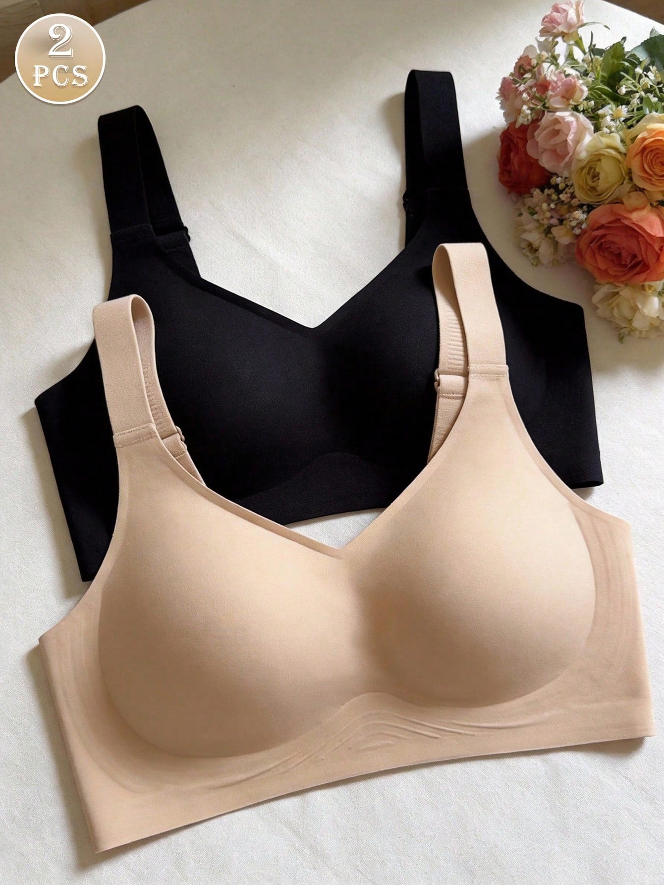 2pcs/Set Minimalist Comfortable Sports Bras