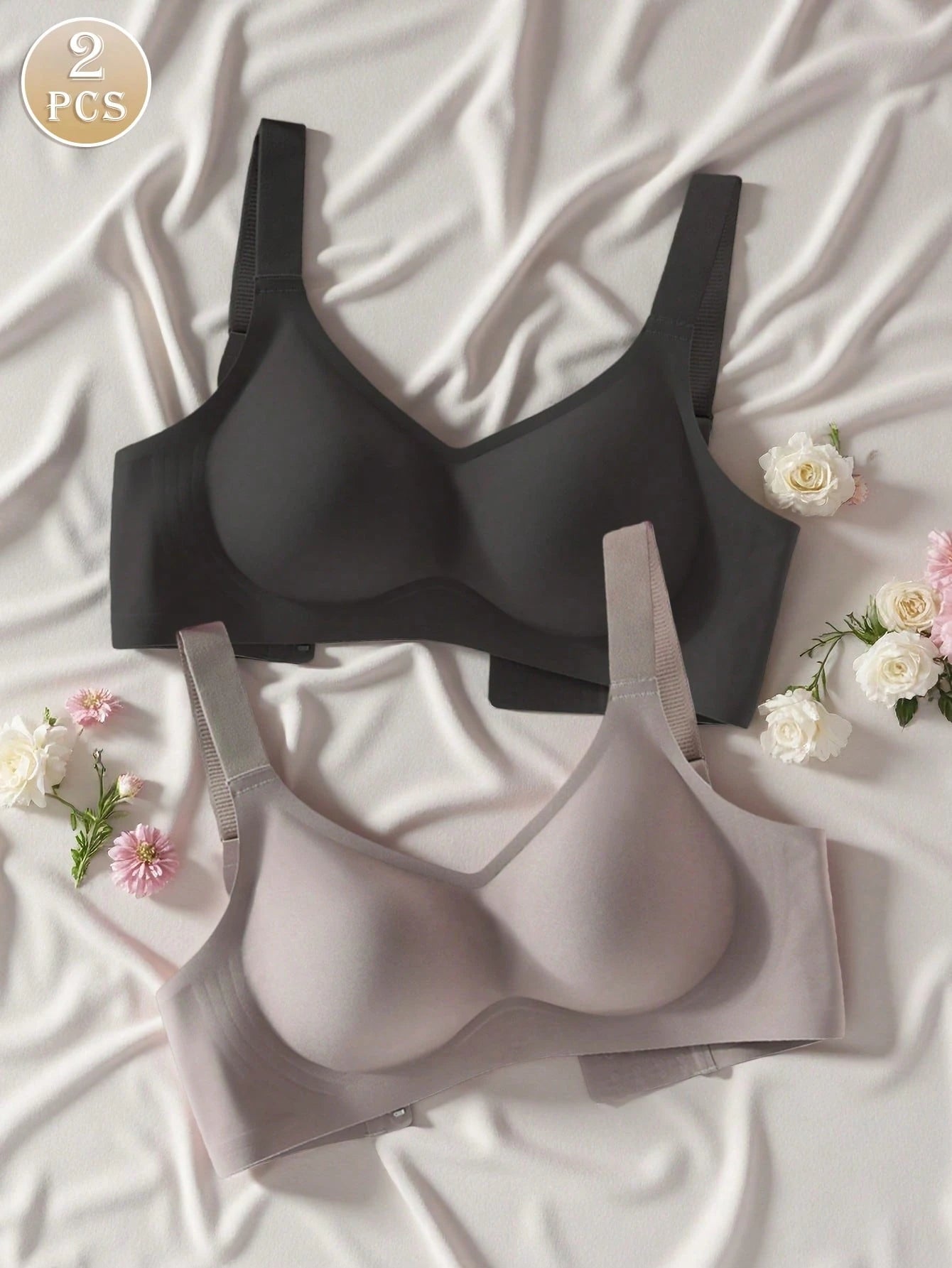 2pcs/Set Simple Comfortable Sports Bras