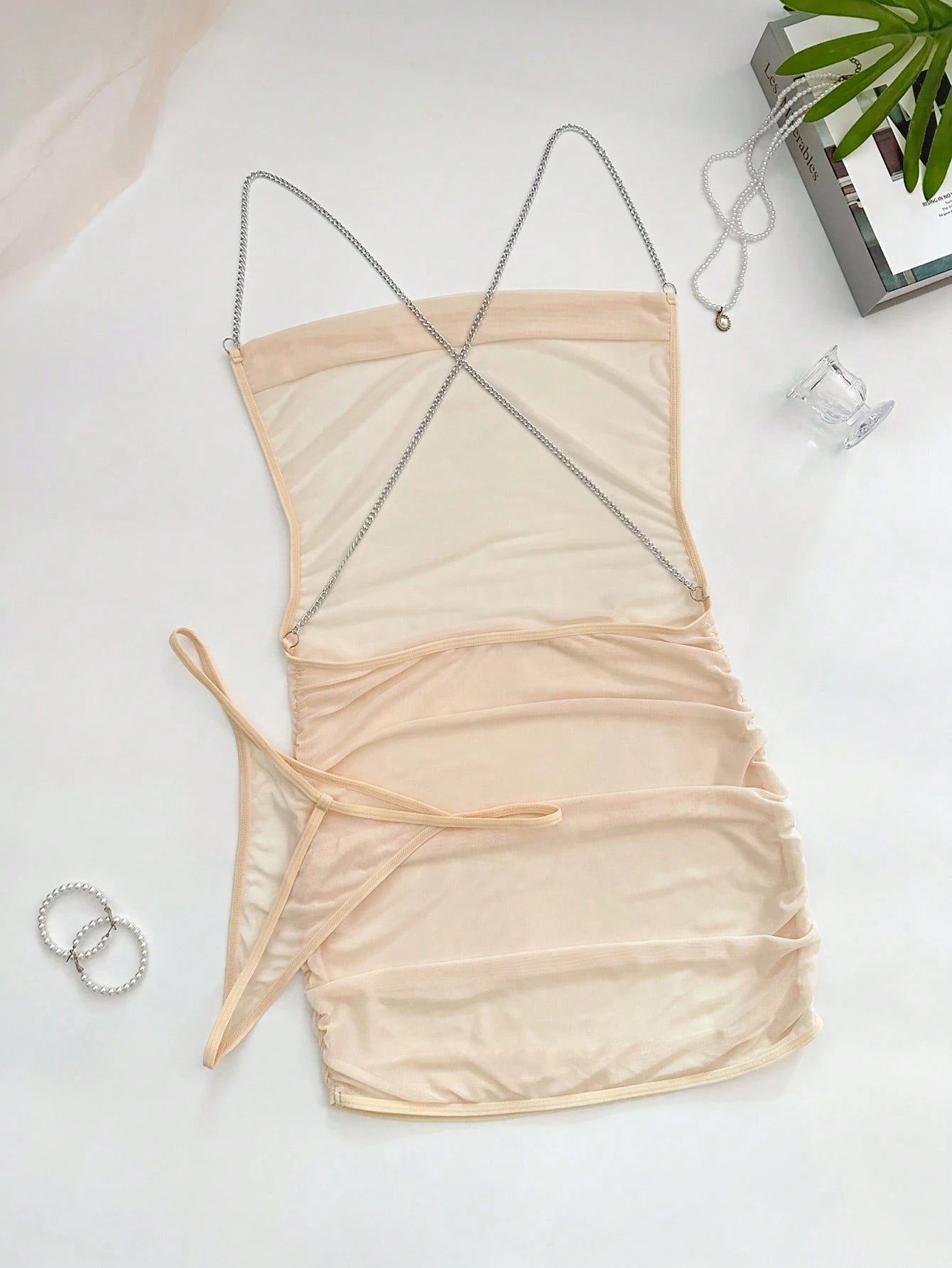 Women Sexy Backless Form-Fitting Nightgown